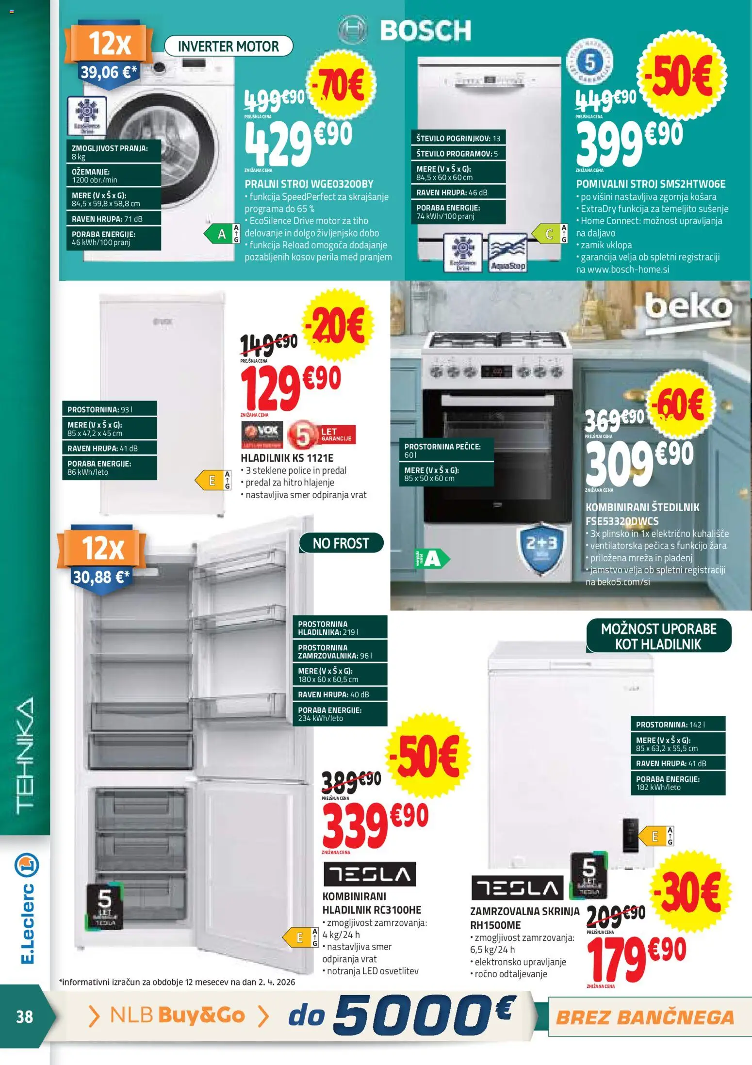 Novi E.leclerc katalog ponudbe – veljaven od 15.04.2026 | Stran: 38