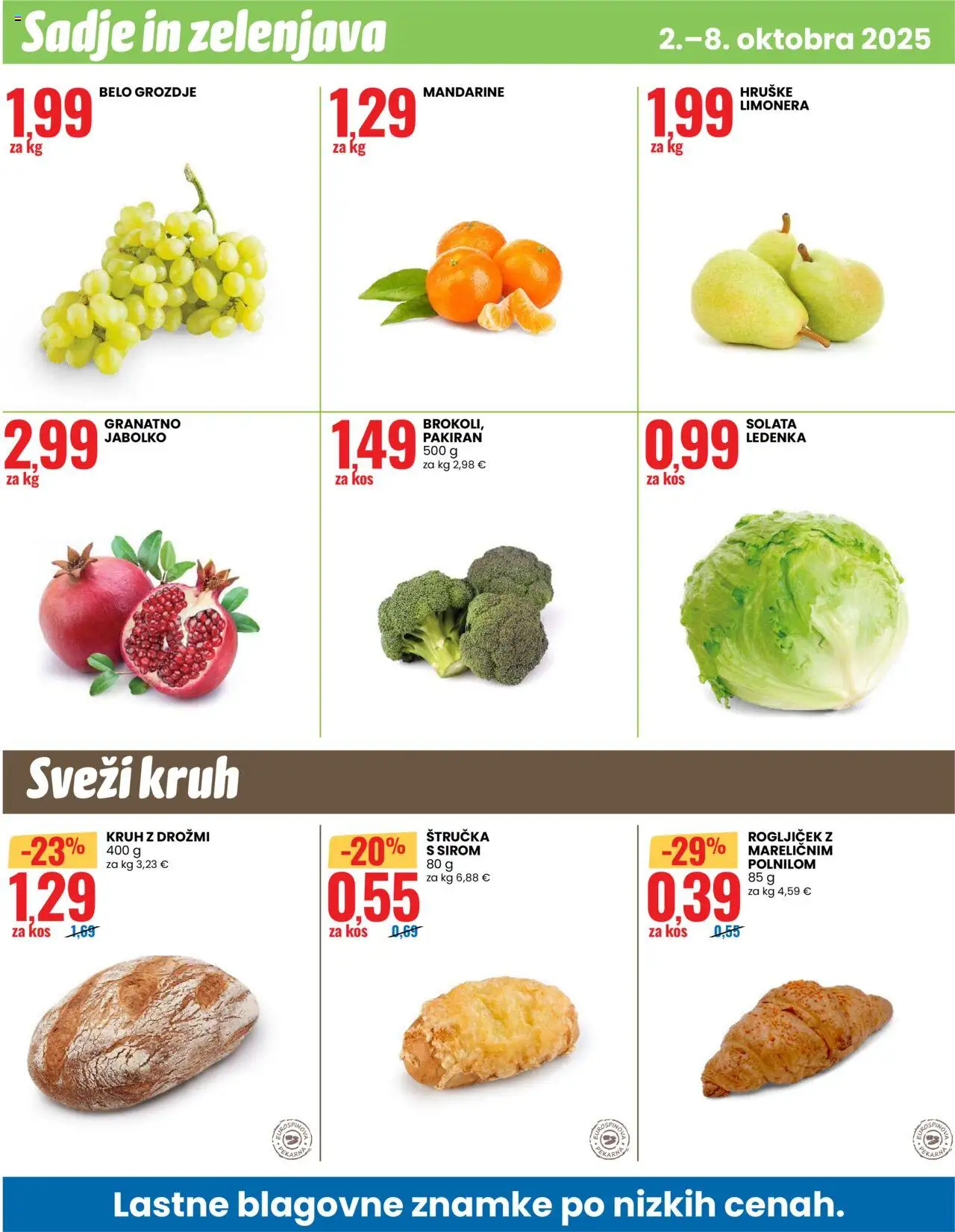 Novi Eurospin katalog ponudbe – veljaven od 02.10.2025 | Stran: 16 | Izdelki: Grozdje, Kos, Mandarine, Sadje