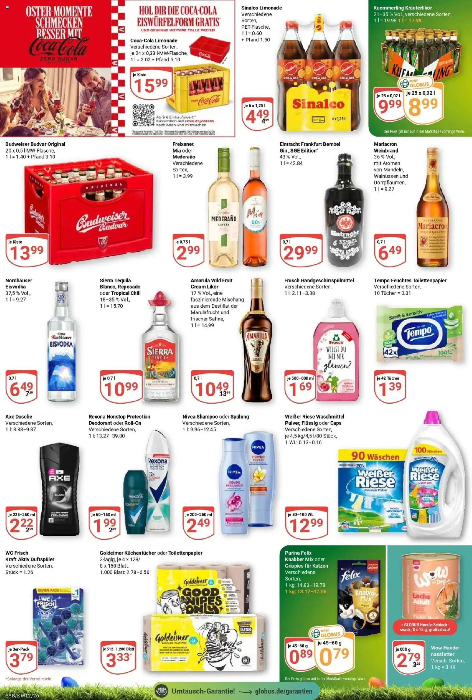 Globus prospekt Eschborn	 – gültig ab 15.03.2026 | Seite: 3 | Produkte: Likör, Deodorant, Waschmittel, Toilettenpapier