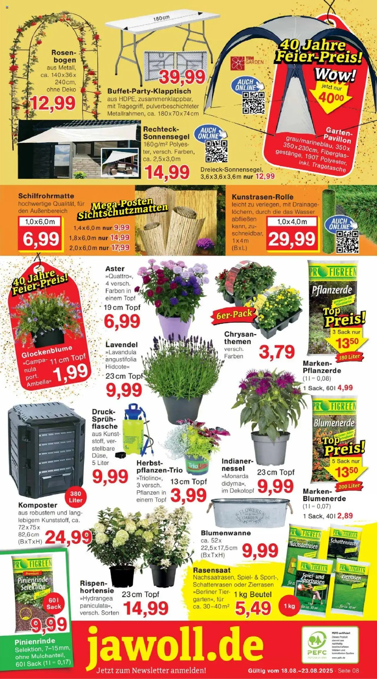 Jawoll Prospekt - gültig ab dem 18.08.2025 | Seite: 12 | Produkte: Pflanzerde, Hortensie, Blumenerde, Wasser