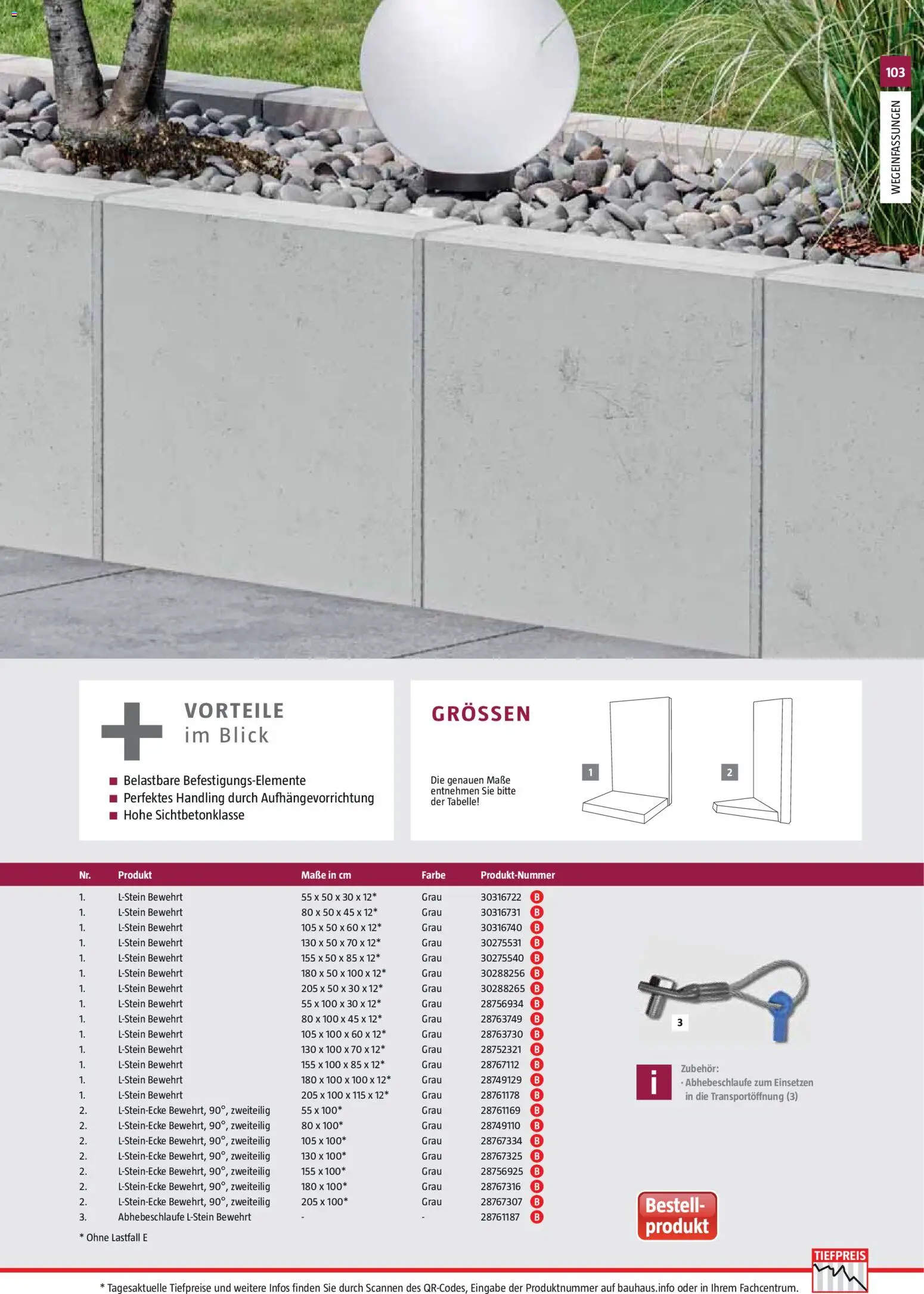 Bauhaus Gartenbaumaterialien 2026 – gültig ab 02.03.2026 | Seite: 103
