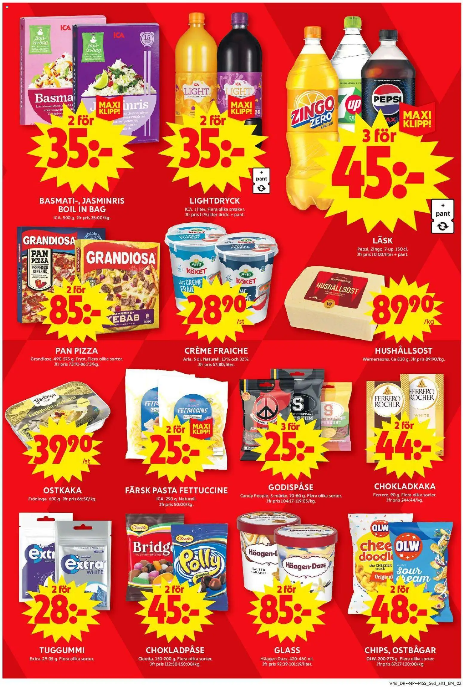 ICA Maxi reklamblad aktuell från 10.11.2025 | Sida: 7 | Produkter: Ostbågar, Zingo, Chokladkaka, Apelsin