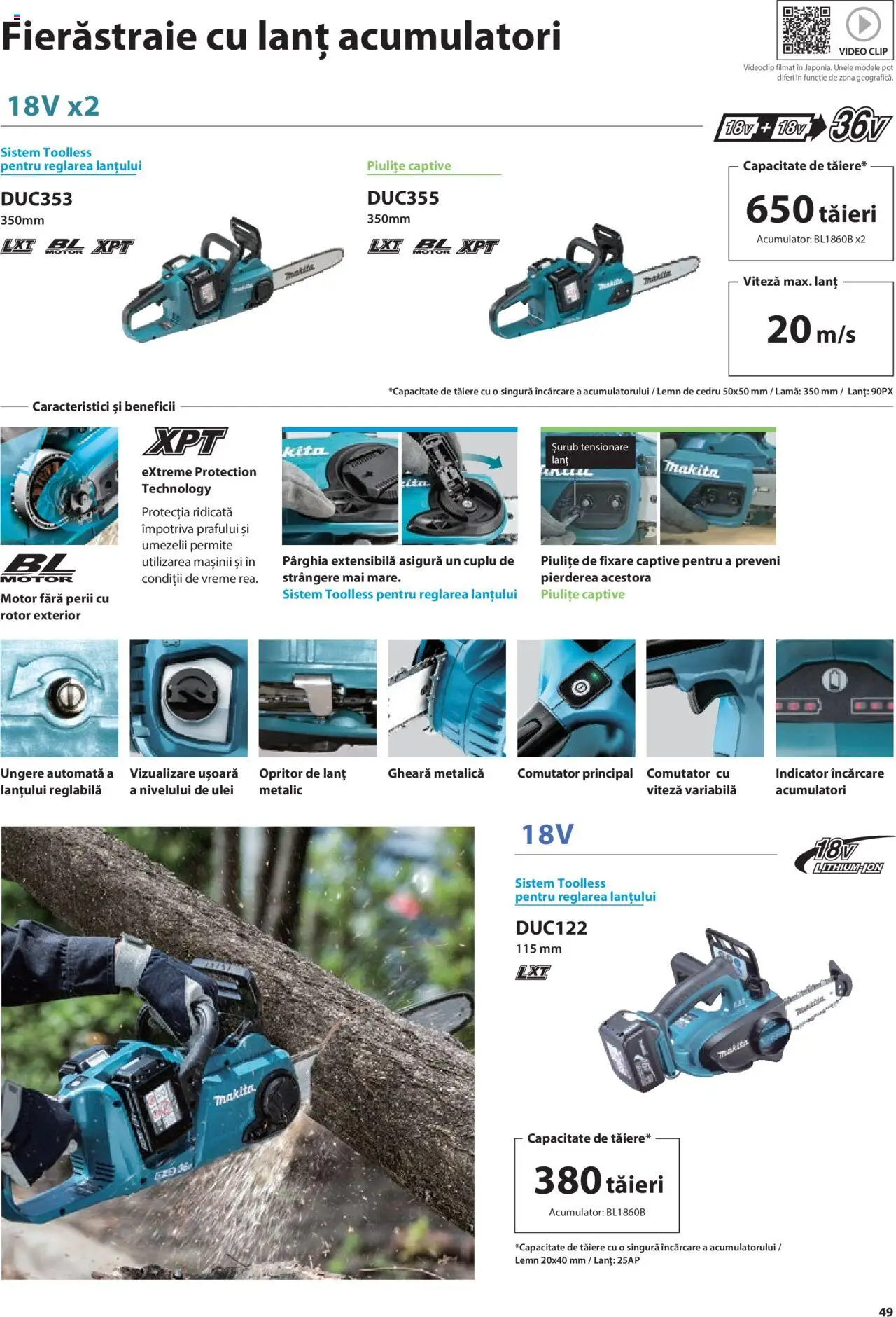 Noul catalog Makita – valabil de la 08.01.2025 | Pagină: 49 | Produse: Video, Ulei