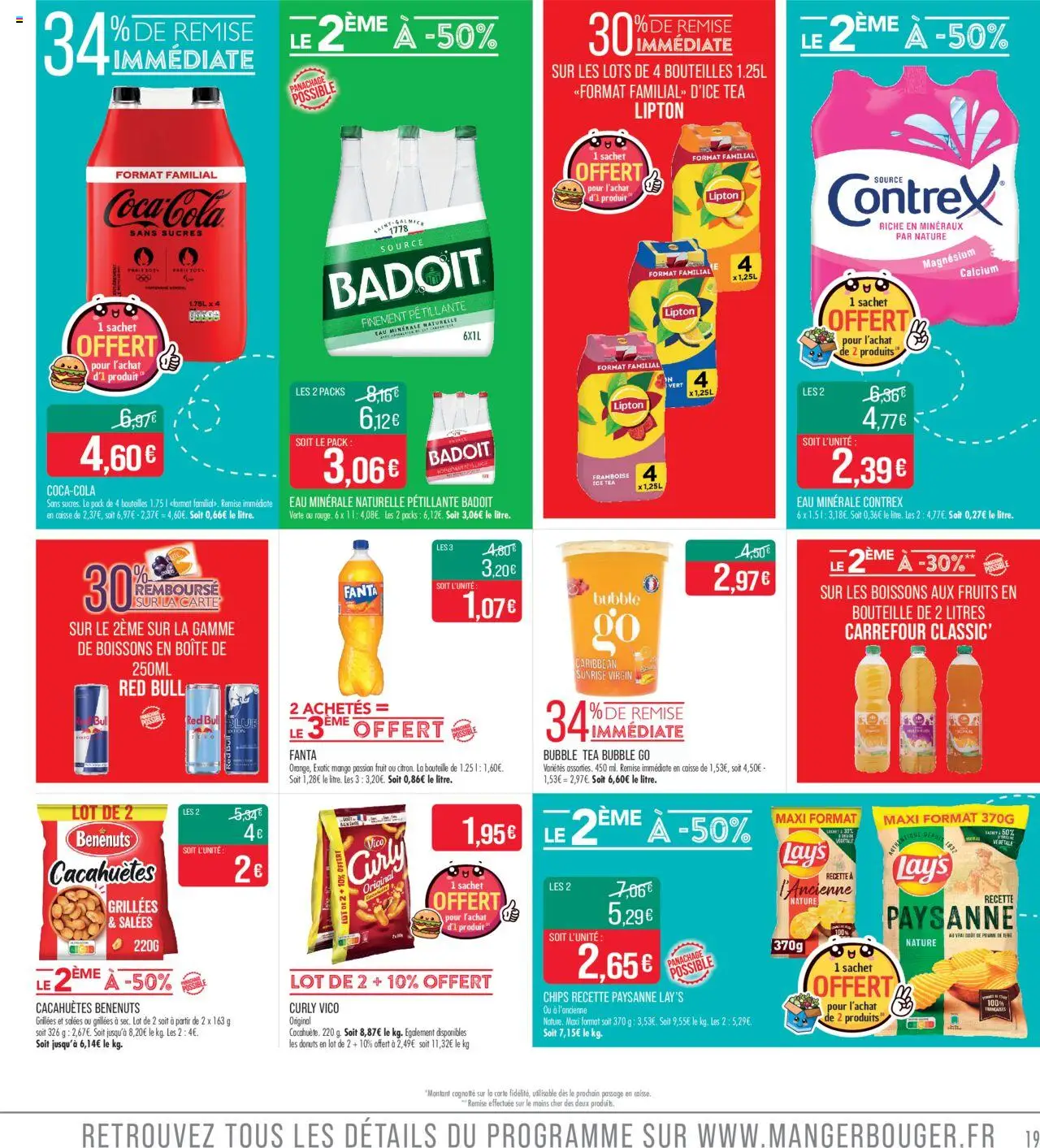 | Page: 19 | Produits: Badoit, Pomme de terre, Contrex, Chips