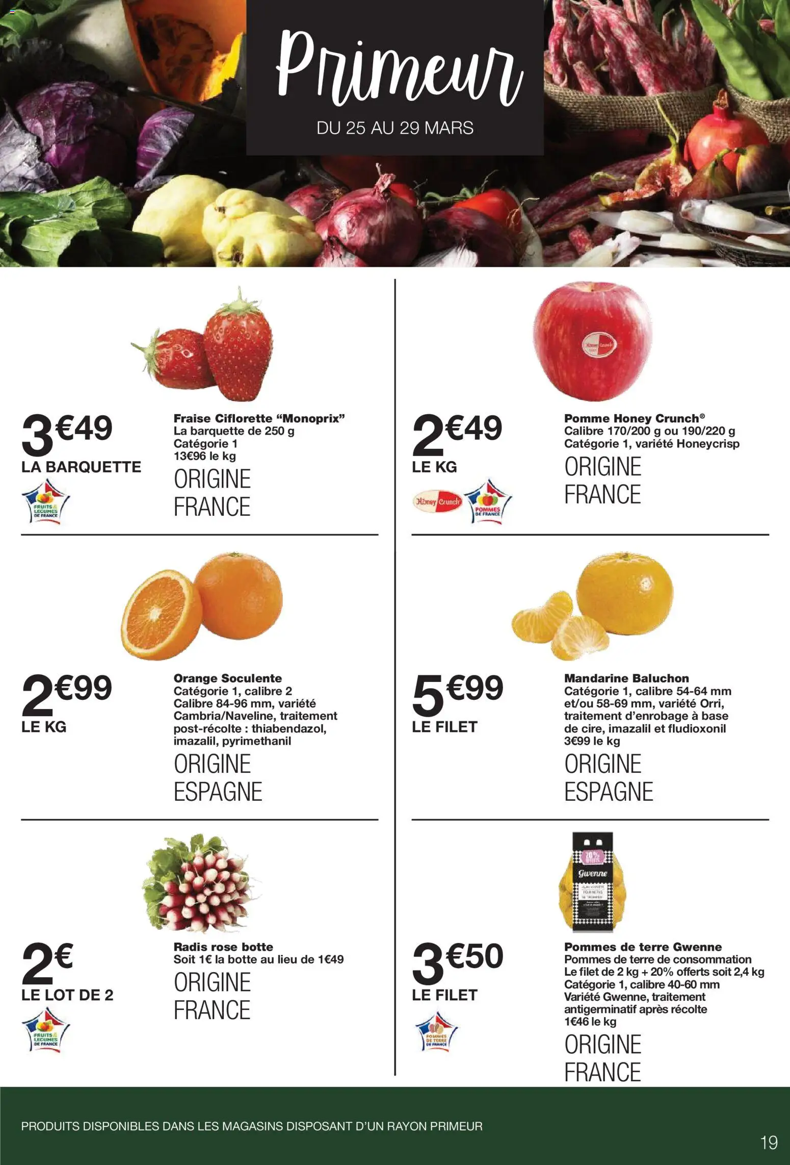 {H1} | Page: 19 | Produits: Fraise, Pomme, Base, Pommes de terre