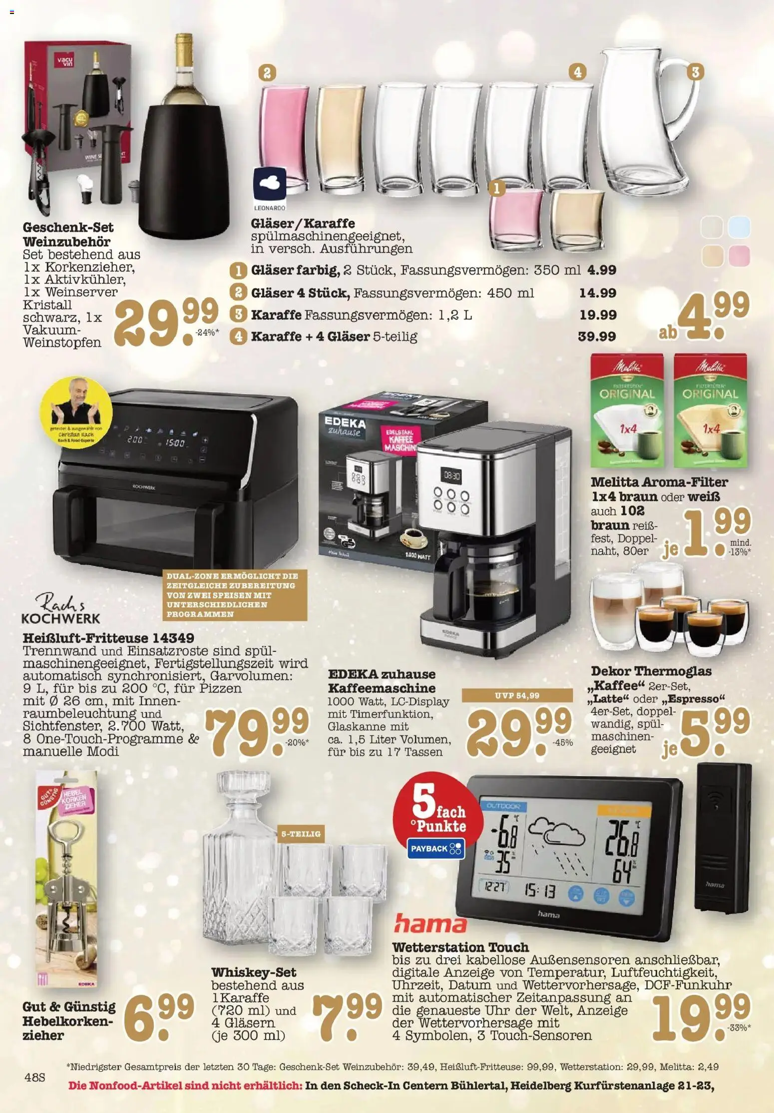 Edeka prospekt Bühlertal	 – gültig ab 15.12.2025 | Seite: 50 | Produkte: Melitta, Kaffeemaschine, Heißluftfritteuse, Whiskey