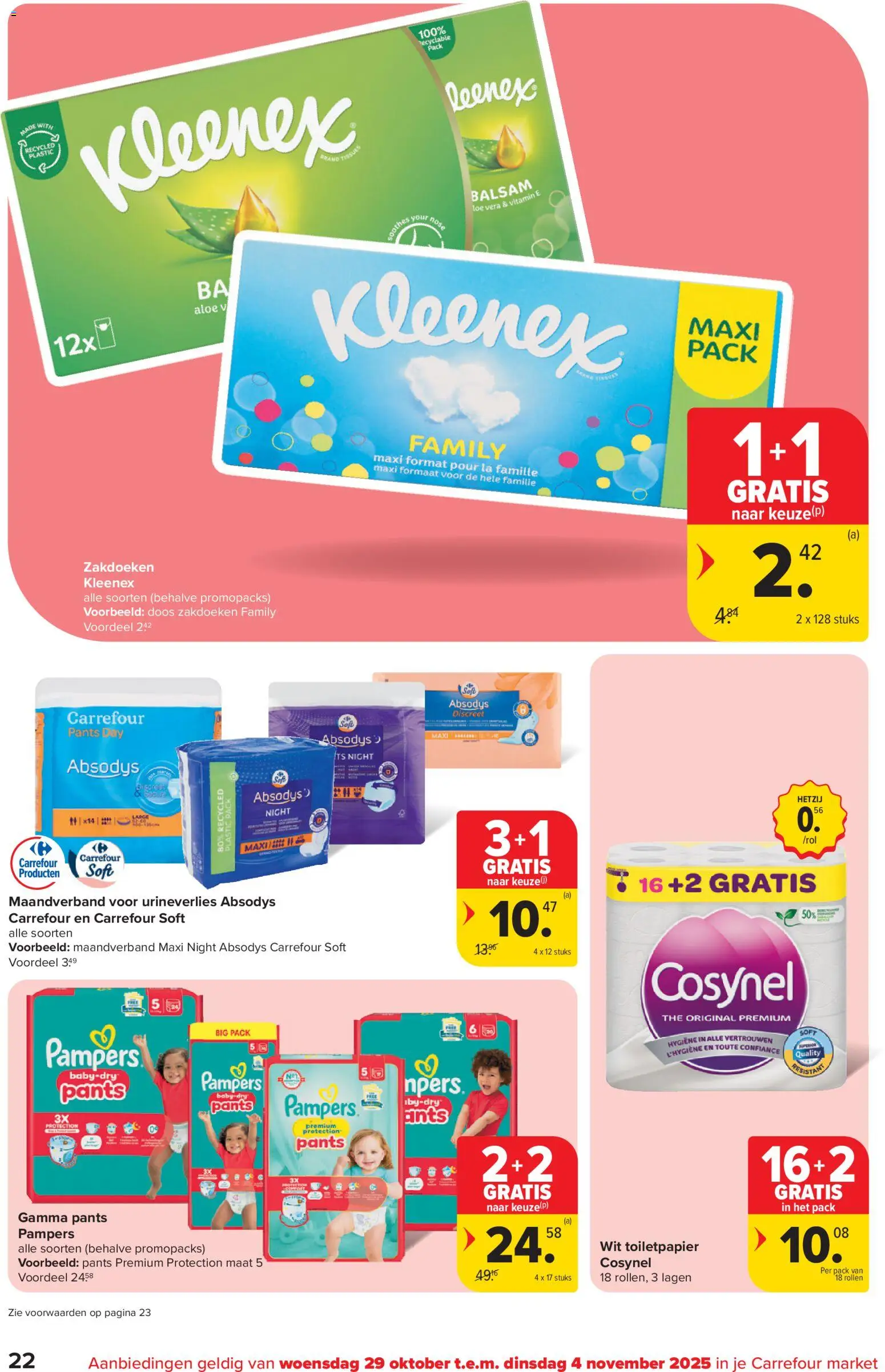 {H1} | Pagina: 22 | Producten: Pampers, La, Füstölt oldalas, Toiletpapier