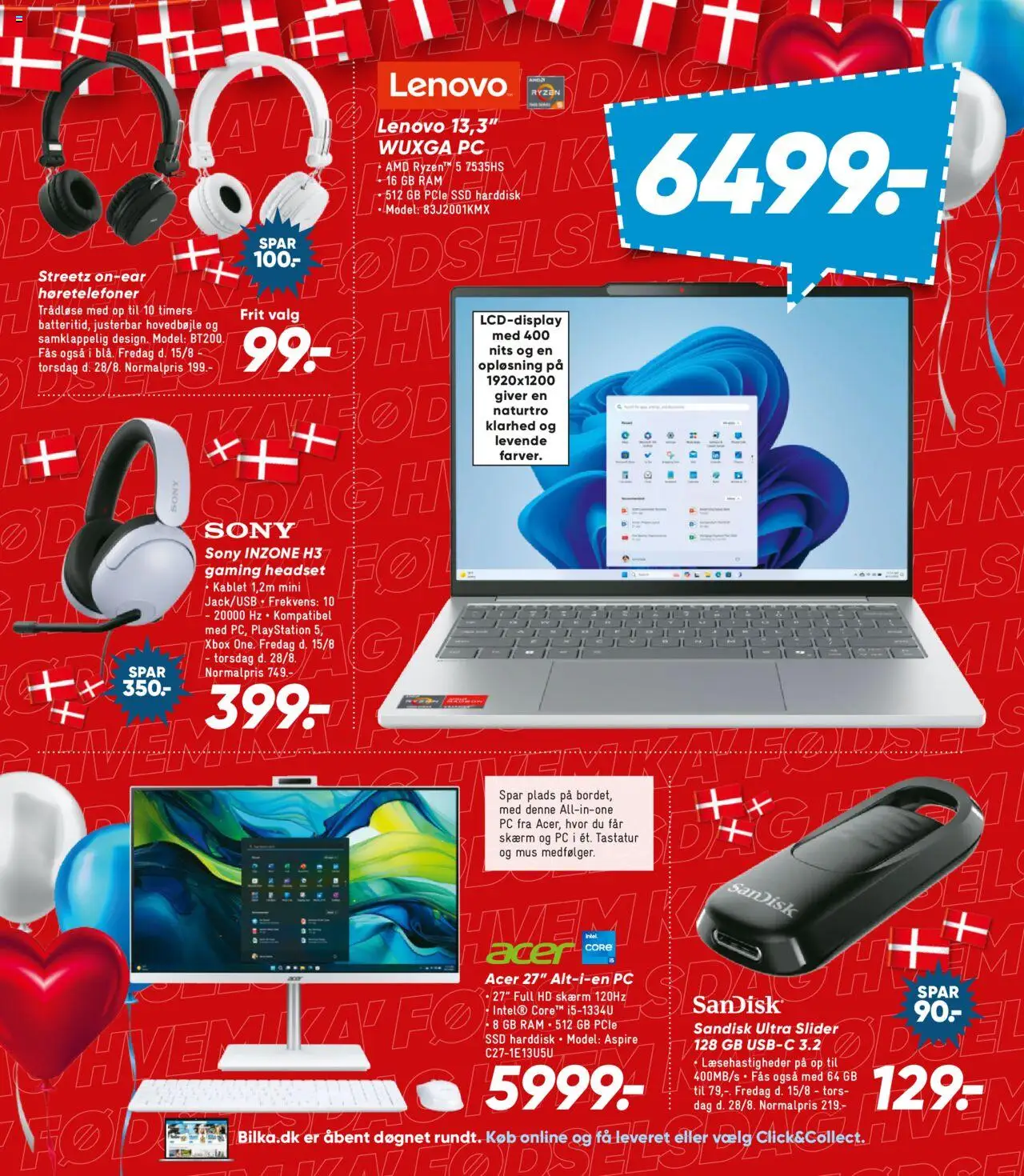 Bilka Tilbudsavis gyldig fra 15.08.2025 | Side: 12 | Produkter: Høretelefoner, Playstation, Xbox, SSD