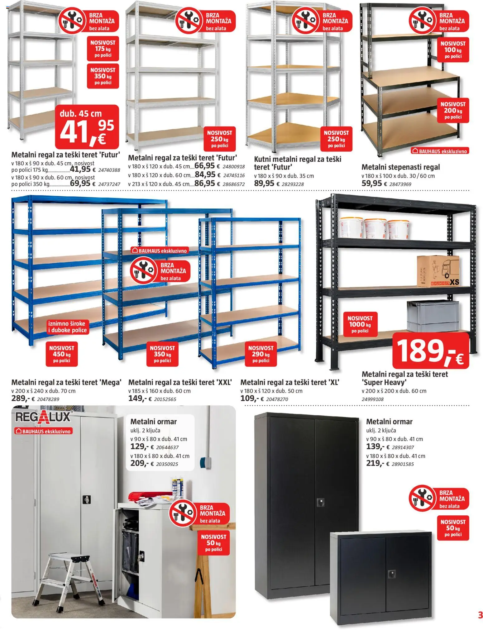 Bauhaus katalog | vrijedi od 29.01.2026 | Stranica: 3 | Proizvodi: Ormar, Regal