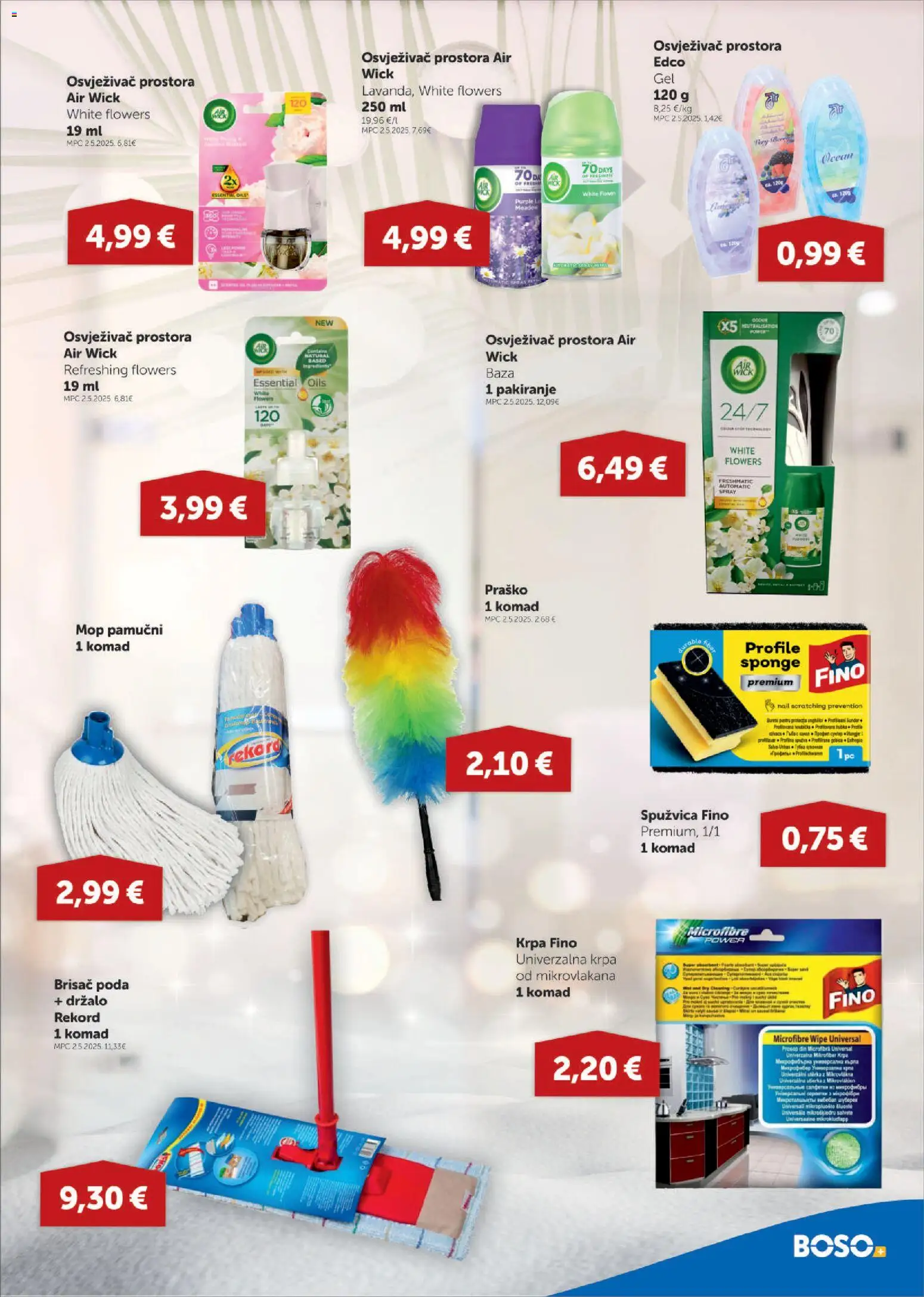 Boso katalog | vrijedi od 22.12.2025 | Stranica: 15 | Proizvodi: Krpa, Mop, Osvježivač prostora, PC
