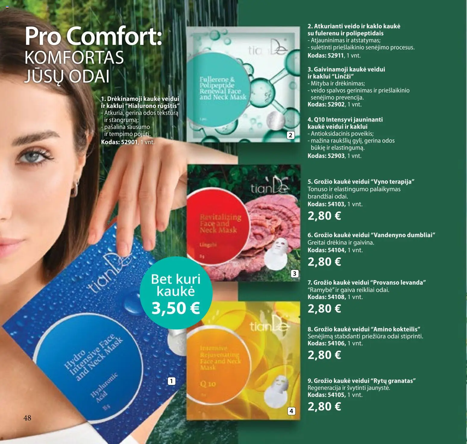 TianDe akcijos nuo 10.02.2026 | Puslapis: 48 | Prekių: Kaukė