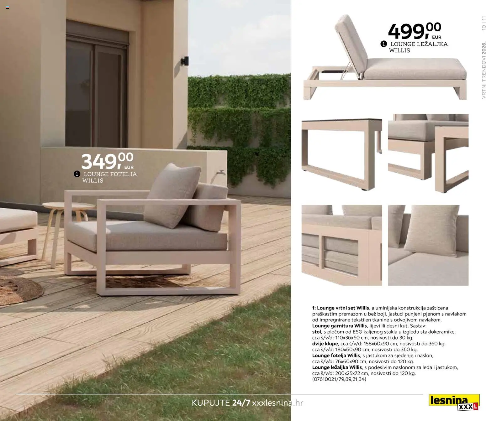 Lesnina katalog | vrijedi od 06.02.2026 | Stranica: 11 | Proizvodi: Fotelja, Ležaljka