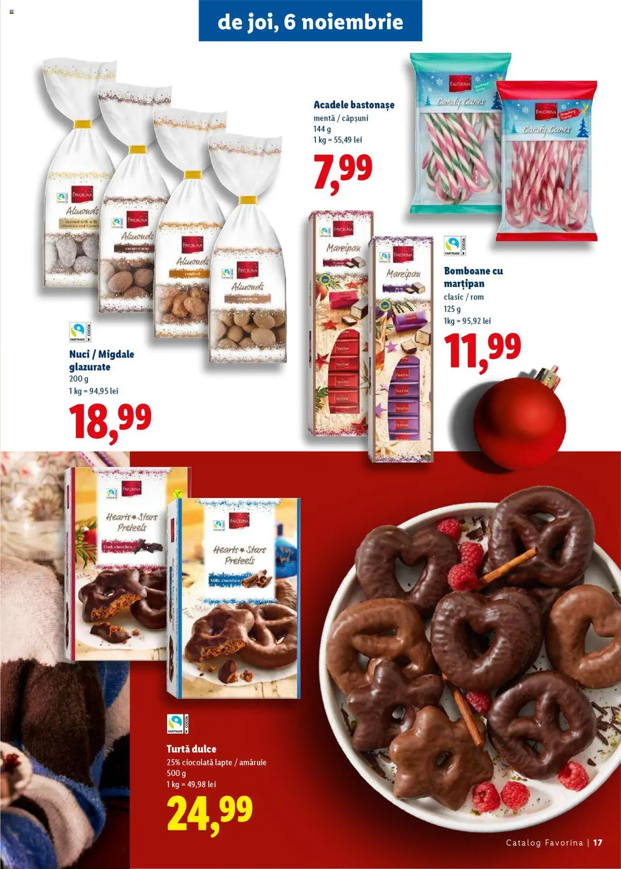Noul catalog Lidl – valabil de la 16.10.2025 | Pagină: 17 | Produse: Migdale, Căpșuni, Nuci, Acadele