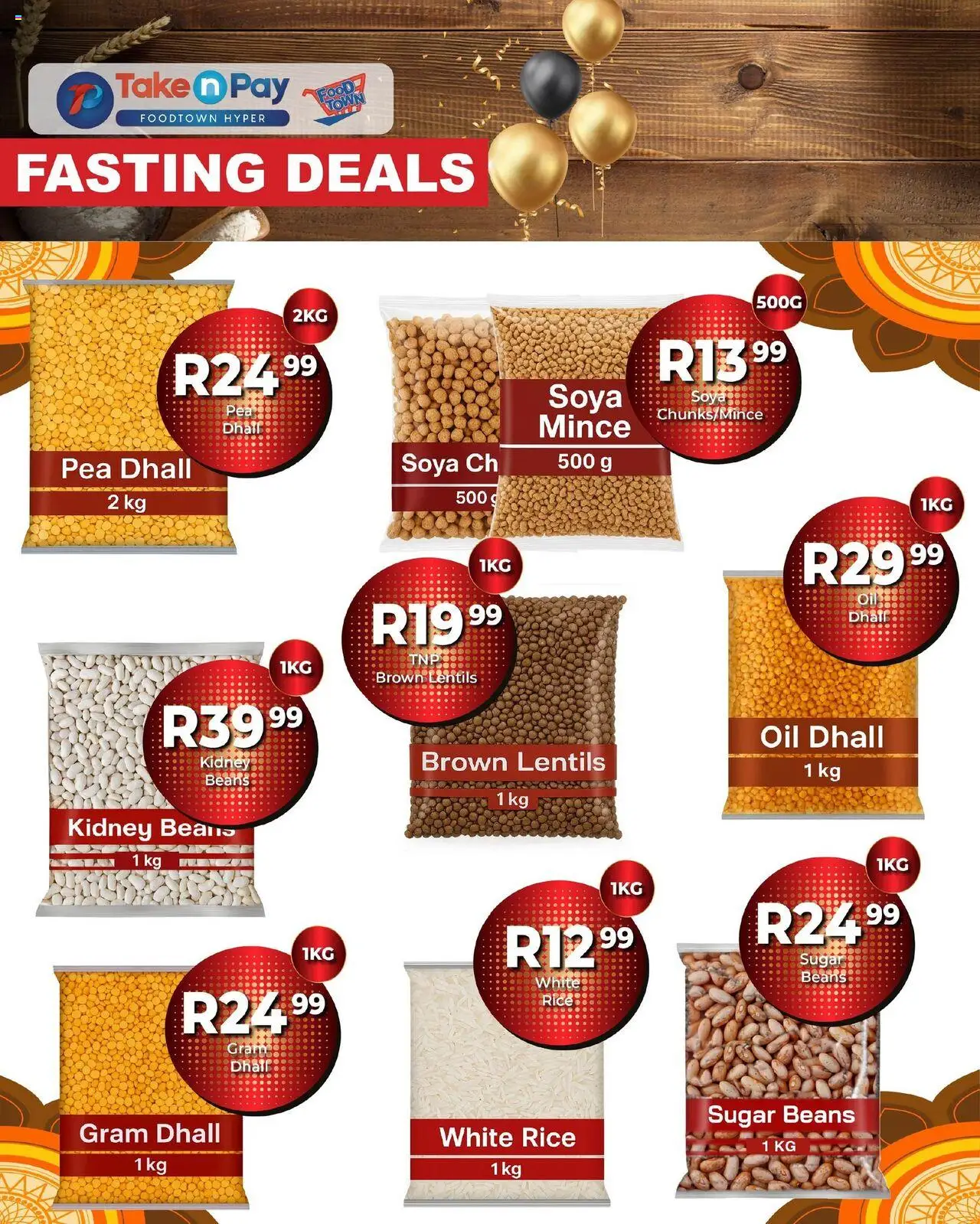 New Take n Pay catalogue – valid from 06.10.2025 | Page: 3 | Products: Oil, Rice, Sugar, Pea