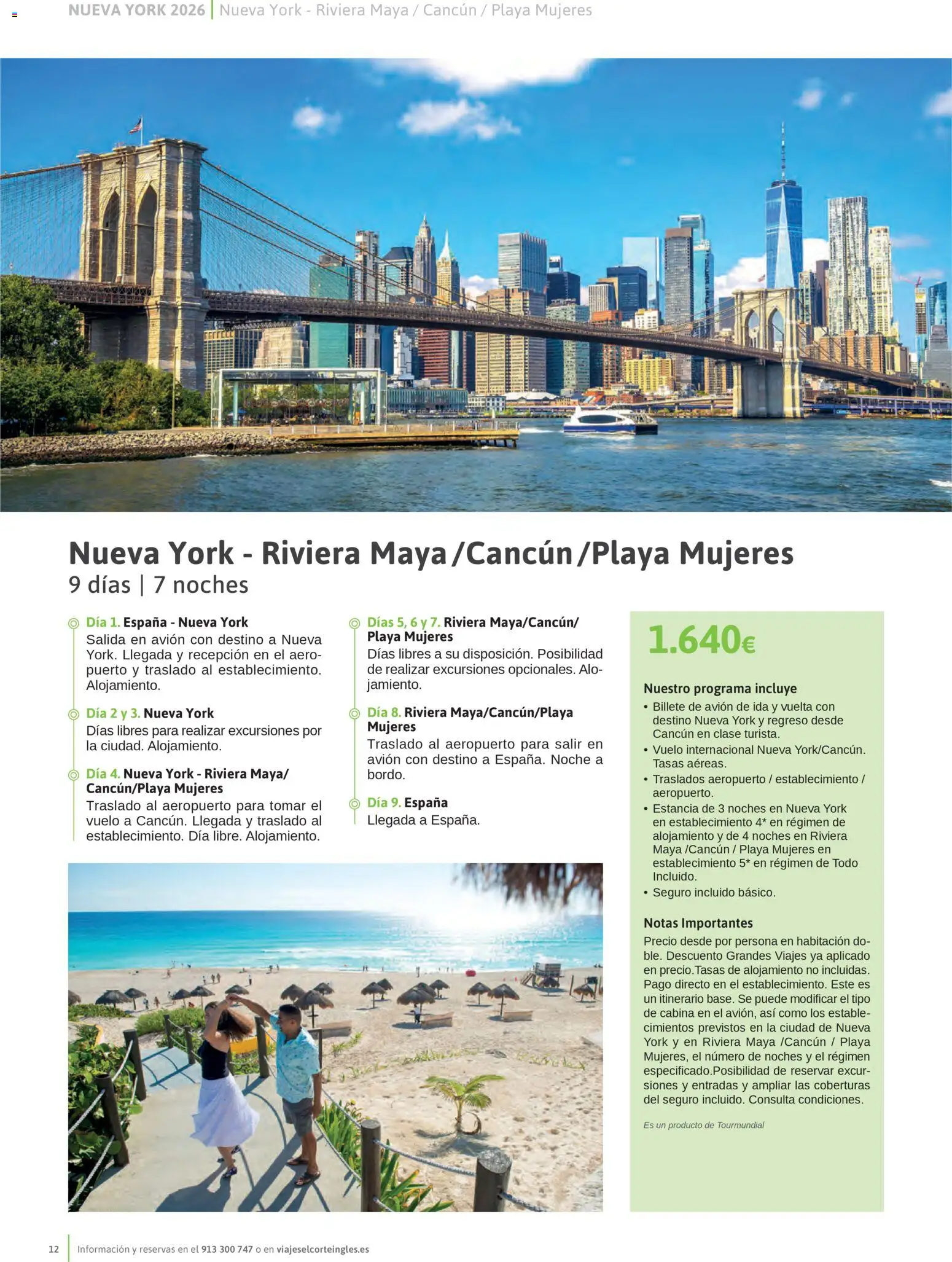 Viajes El Corte Inglés Nueva York │ válido desde el 14.01.2026 | Página: 12