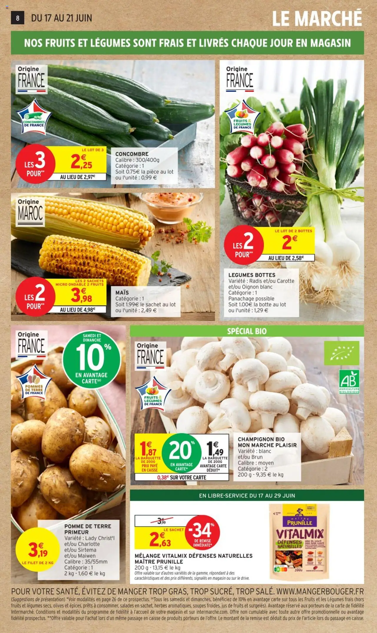  | Page: 8 | Produits: Concombre, Radis, Pommes, Concombres