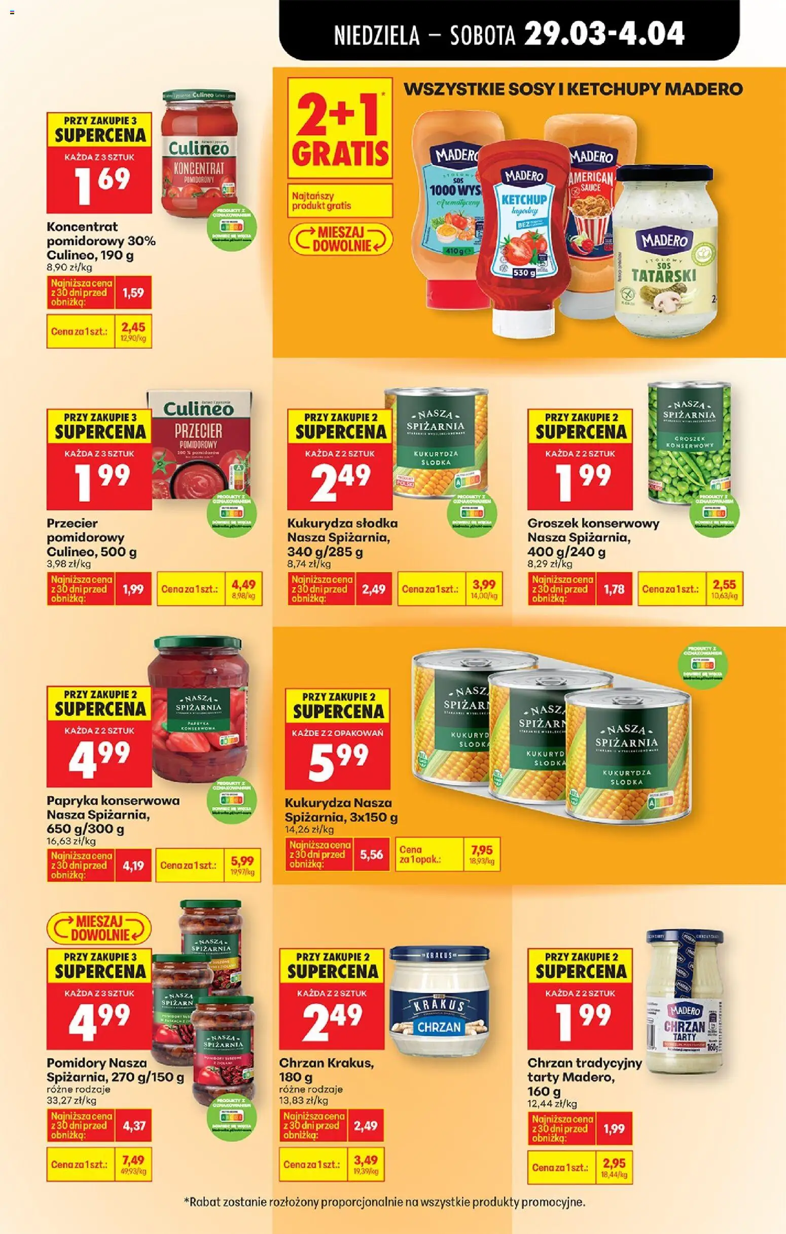 Biedronka gazetka od niedzieli od 29.03.2026 | Strona: 57 | Produkty: Ketchup, Papryka konserwowa, Papryka, Pomidory