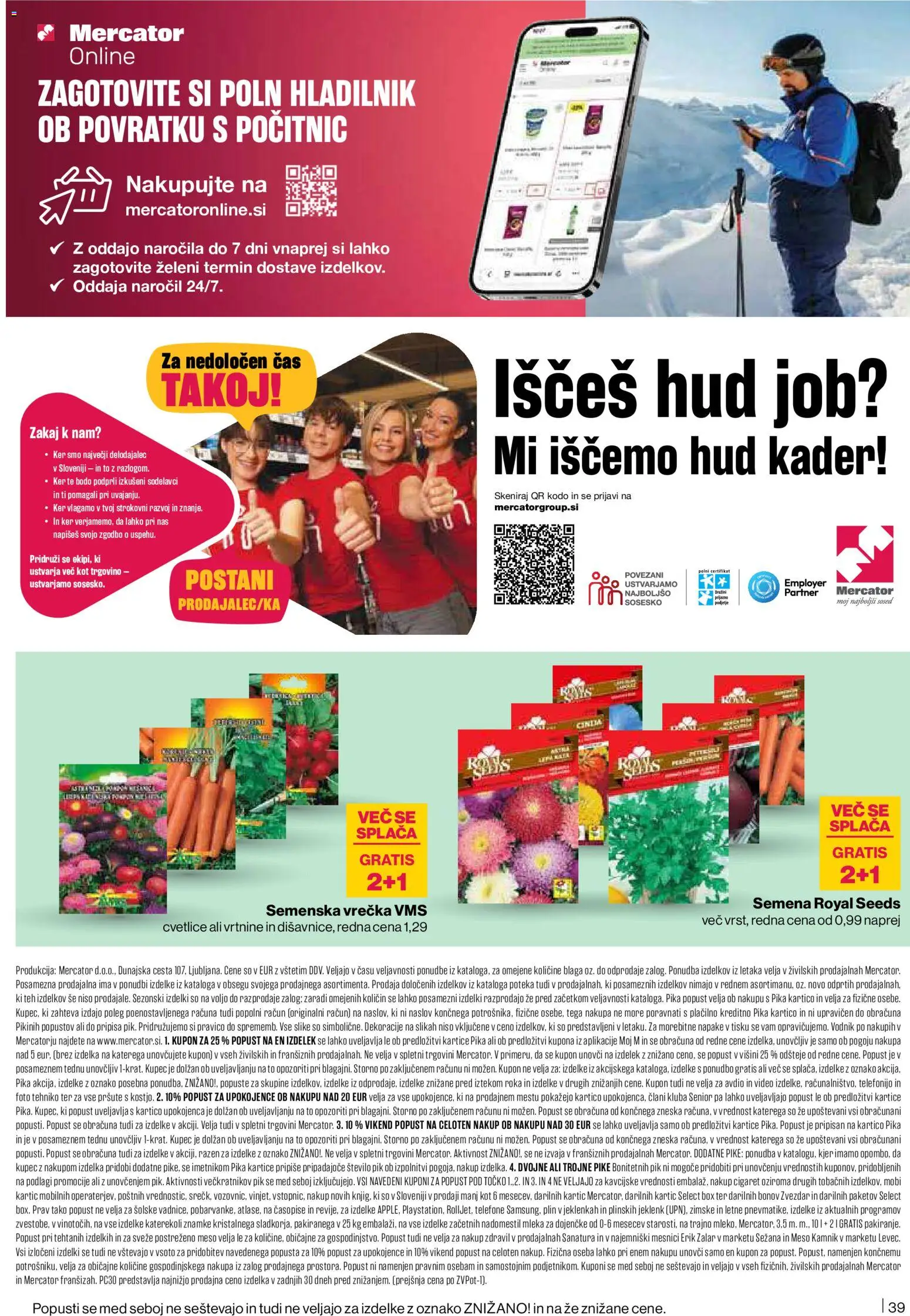 Novi Mercator katalog ponudbe – veljaven od 26.02.2026 | Stran: 39 | Izdelki: Video, Hladilnik