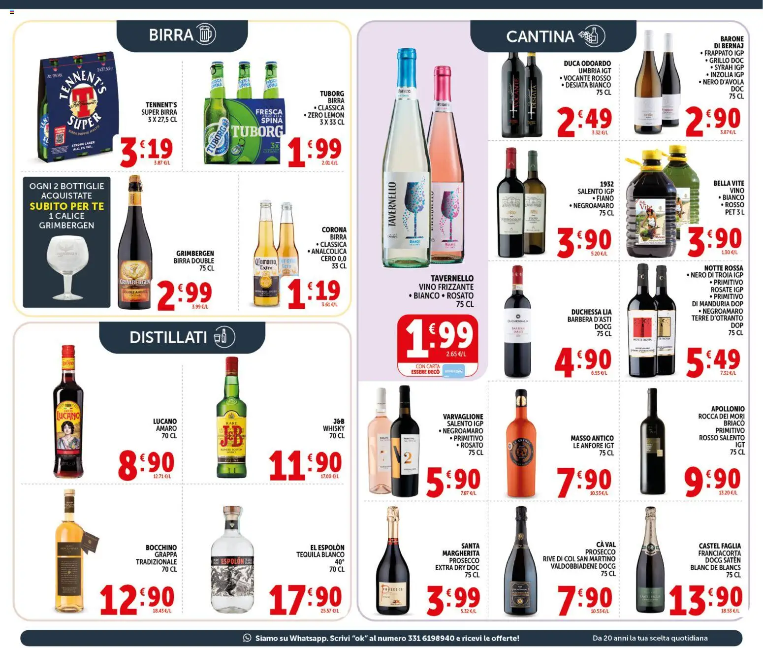 Volantino Decò del 21.04.2026 | Pagina: 15 | Prodotti: Birra, Vino, Tequila, Grappa