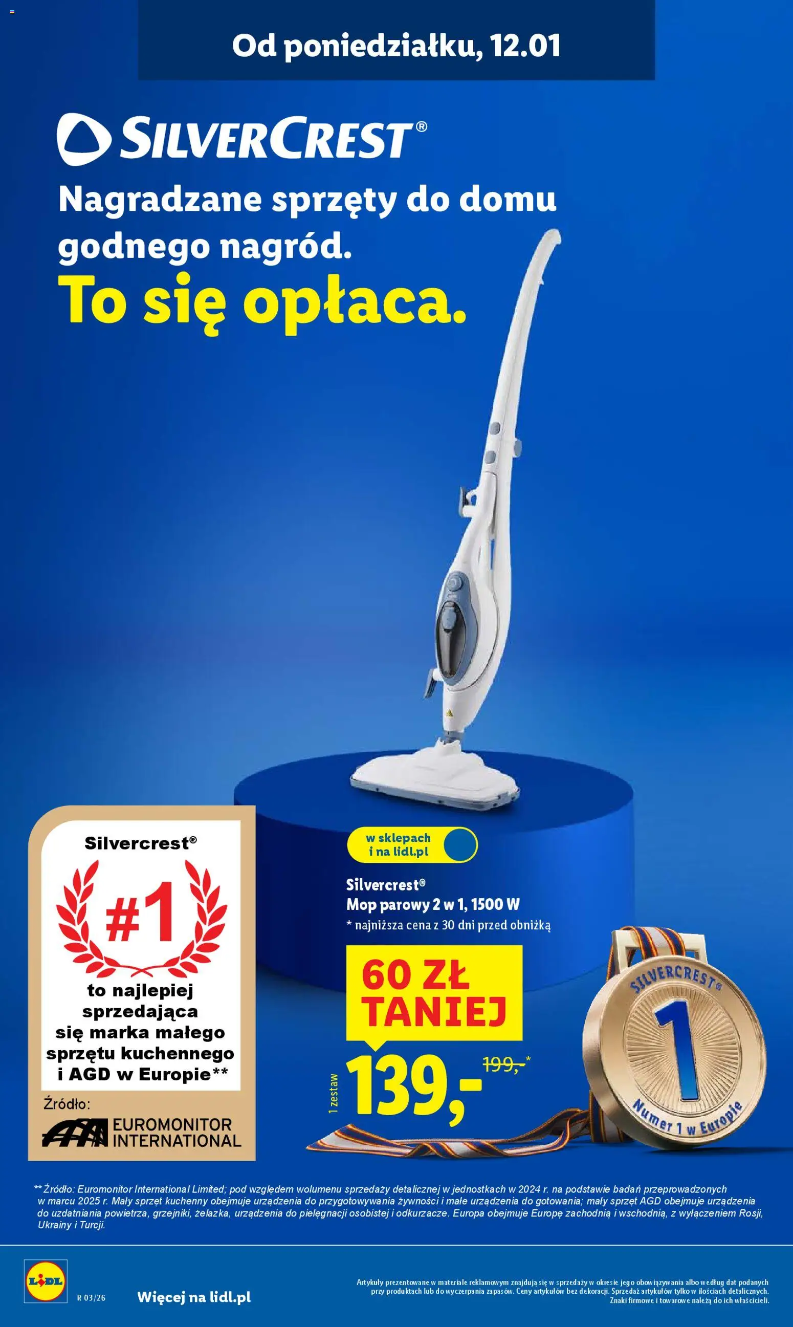 Lidl Katalog od 12.01.2026 | Strona: 14 | Produkty: Mop parowy