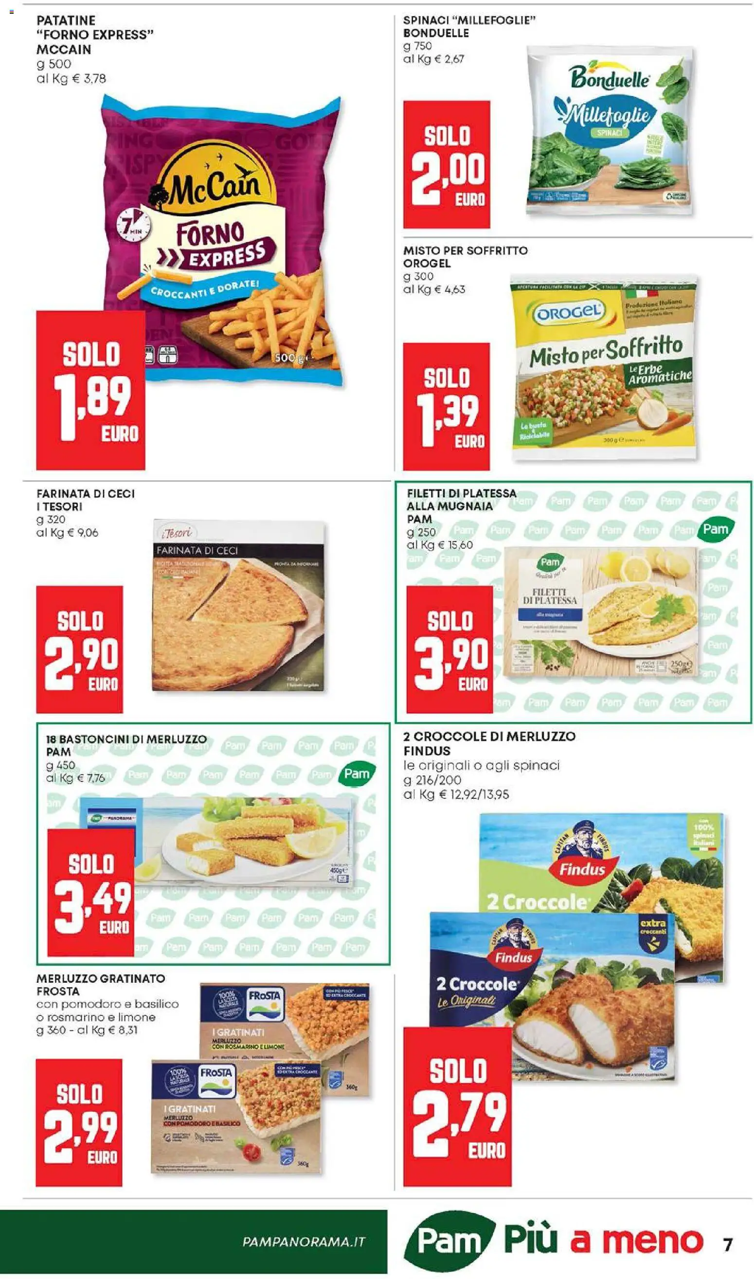 Volantino Panorama del 26.02.2026 | Pagina: 7 | Prodotti: Merluzzo, Limone, Spinaci, Forno