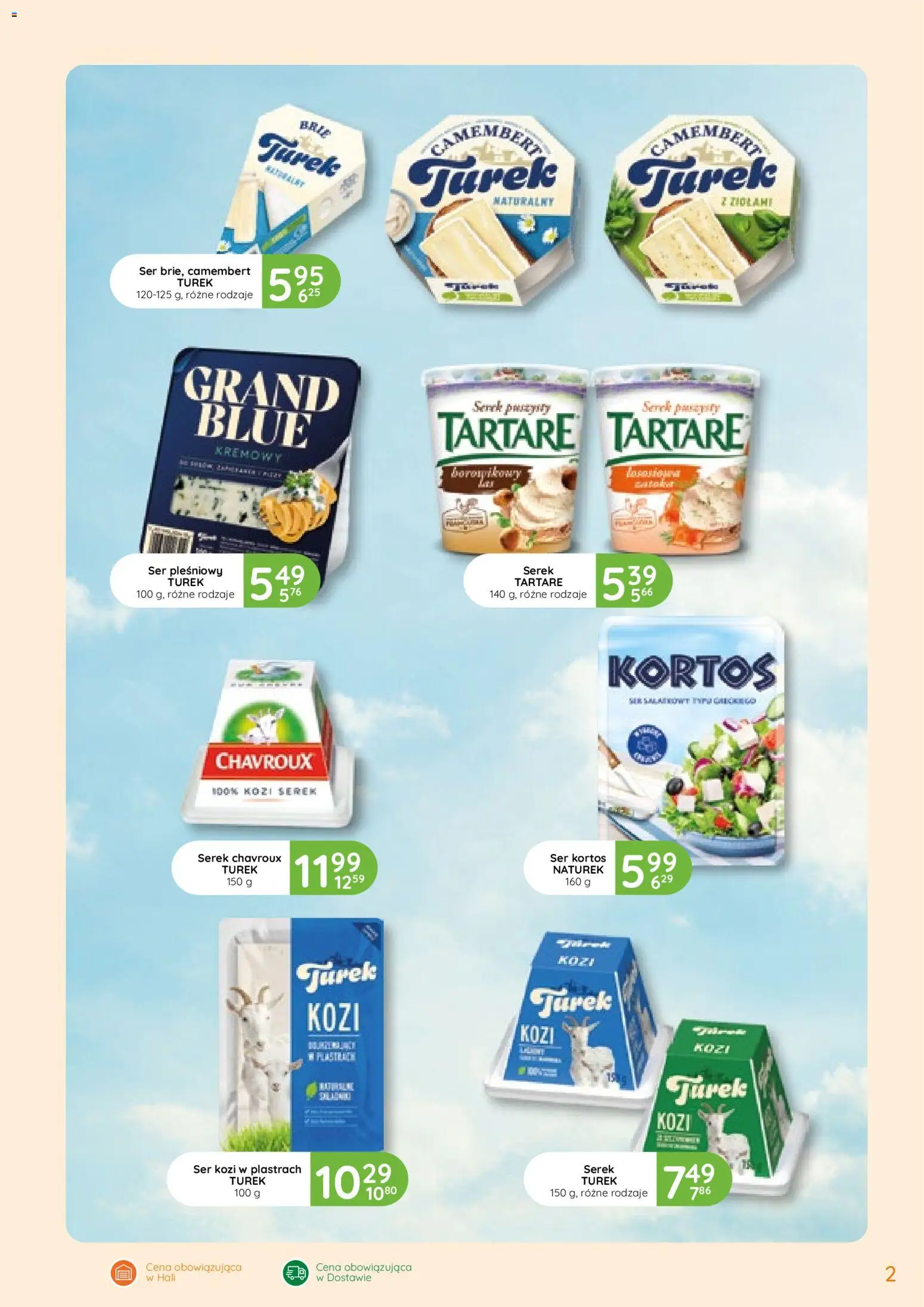 Eurocash gazetka - Oferta Produktowa Północny-Zachód od 09.04.2026 | Strona: 2 | Produkty: Ser pleśniowy, Ser kozi, Serek, Camembert
