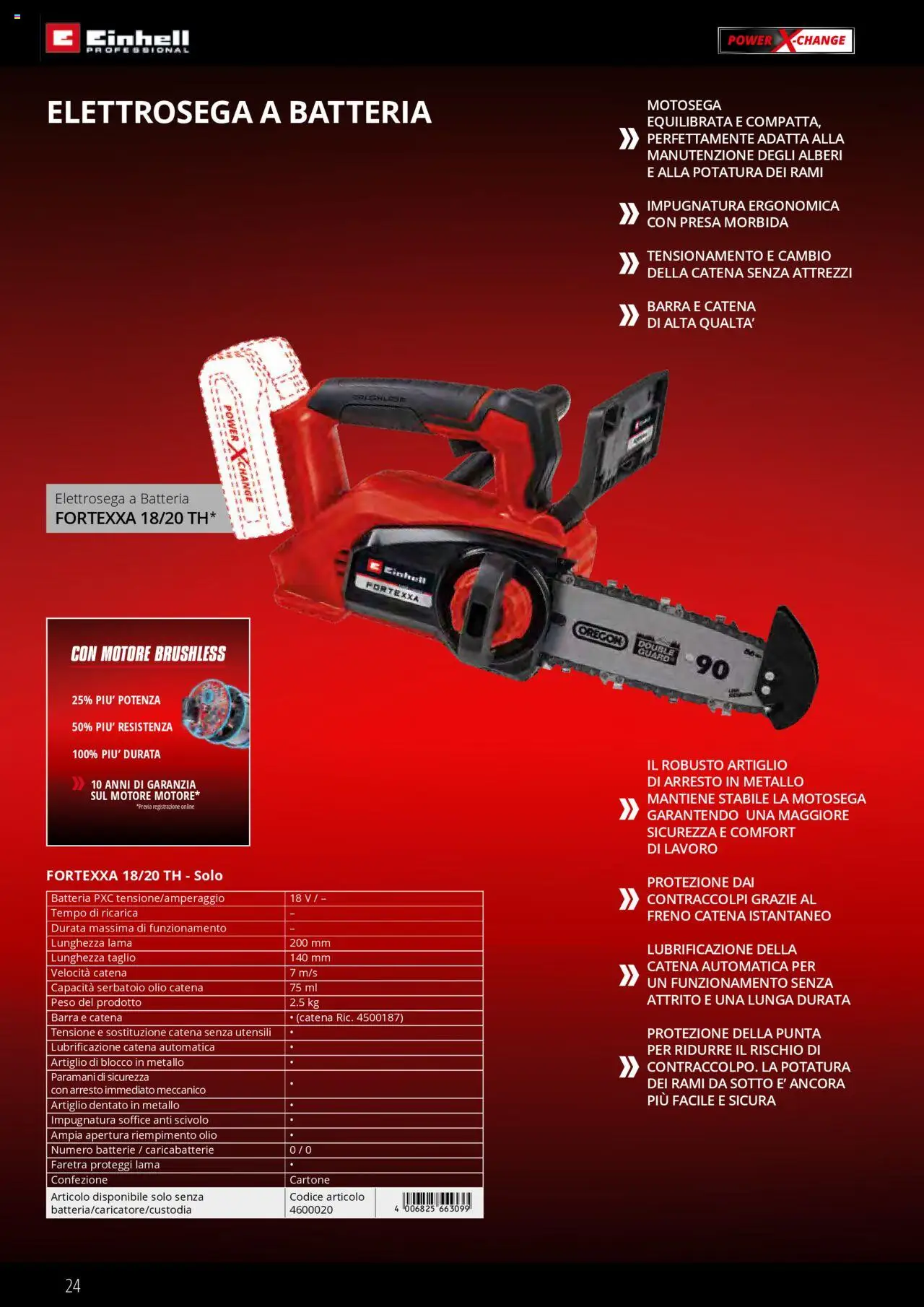 Volantino Einhell del 01.02.2025 | Pagina: 24 | Prodotti: Olio, Scivolo, Presa, Batterie
