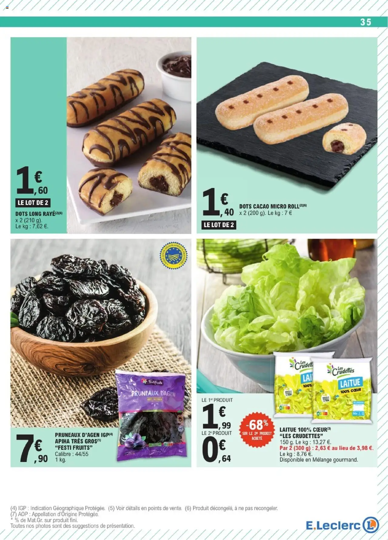 {H1} | Page: 35 | Produits: Laitue, Pruneaux