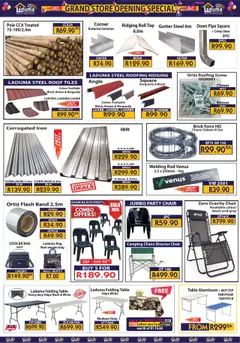 New Laduma Hardware catalogue – valid from 25.09.2025 | Page: 5 | Products: Bag, Table, Cooler, Pipe