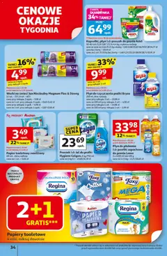 Pogląd oferty "Auchan Black Friday" - ważna od 06.11.2025 | Strona: 34 | Produkty: Karta, Płyn do czyszczenia pralki, Rolki, Proszek do prania