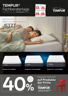 XXXL Lutz Tempur Spezial gültig ab dem 18.08.2025