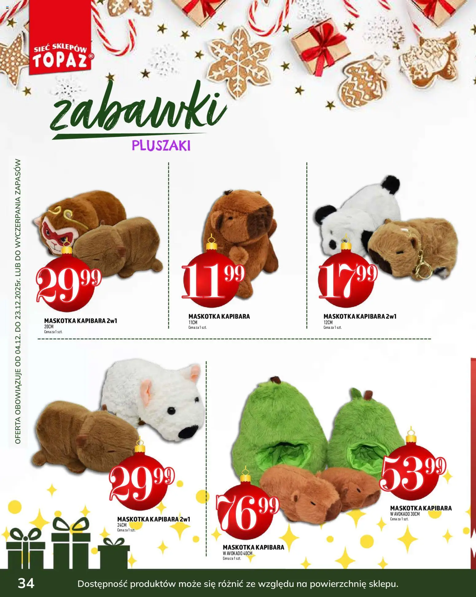 Topaz Gazetka - Podaruj dobre chwile od 04.12.2025 | Strona: 34