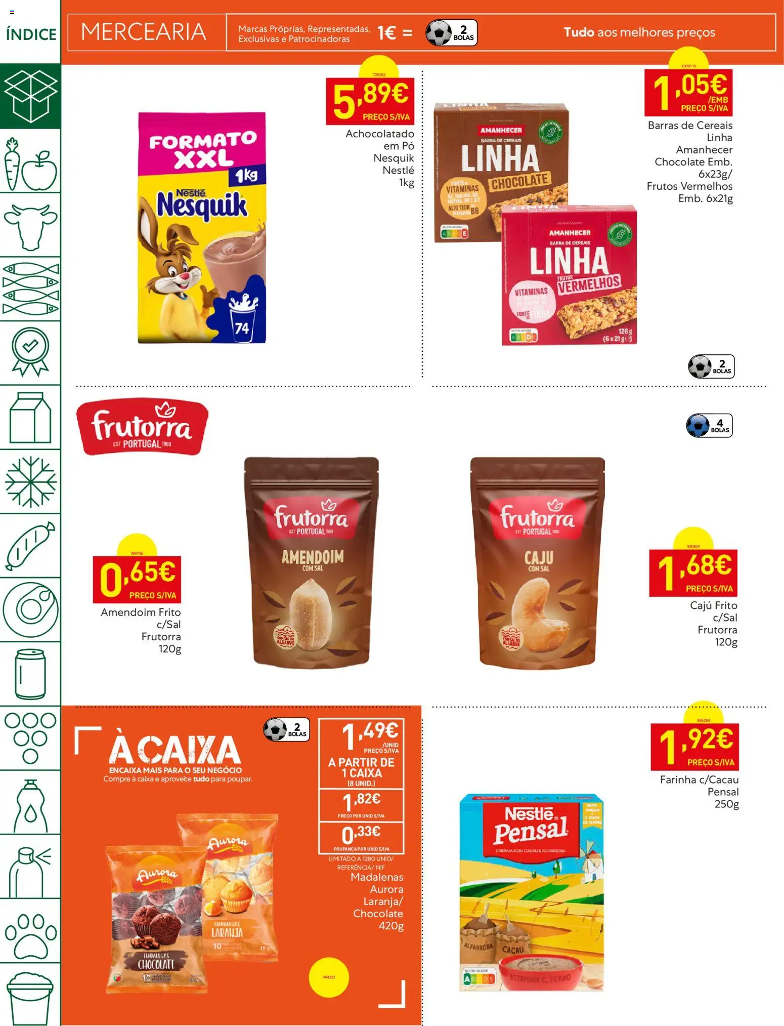 Recheio - Bons Negócios Madeira │ válido de 07.04.2026 | Página: 30 | Produtos: Barras de cereais, Sal, Caixa, Nestlé