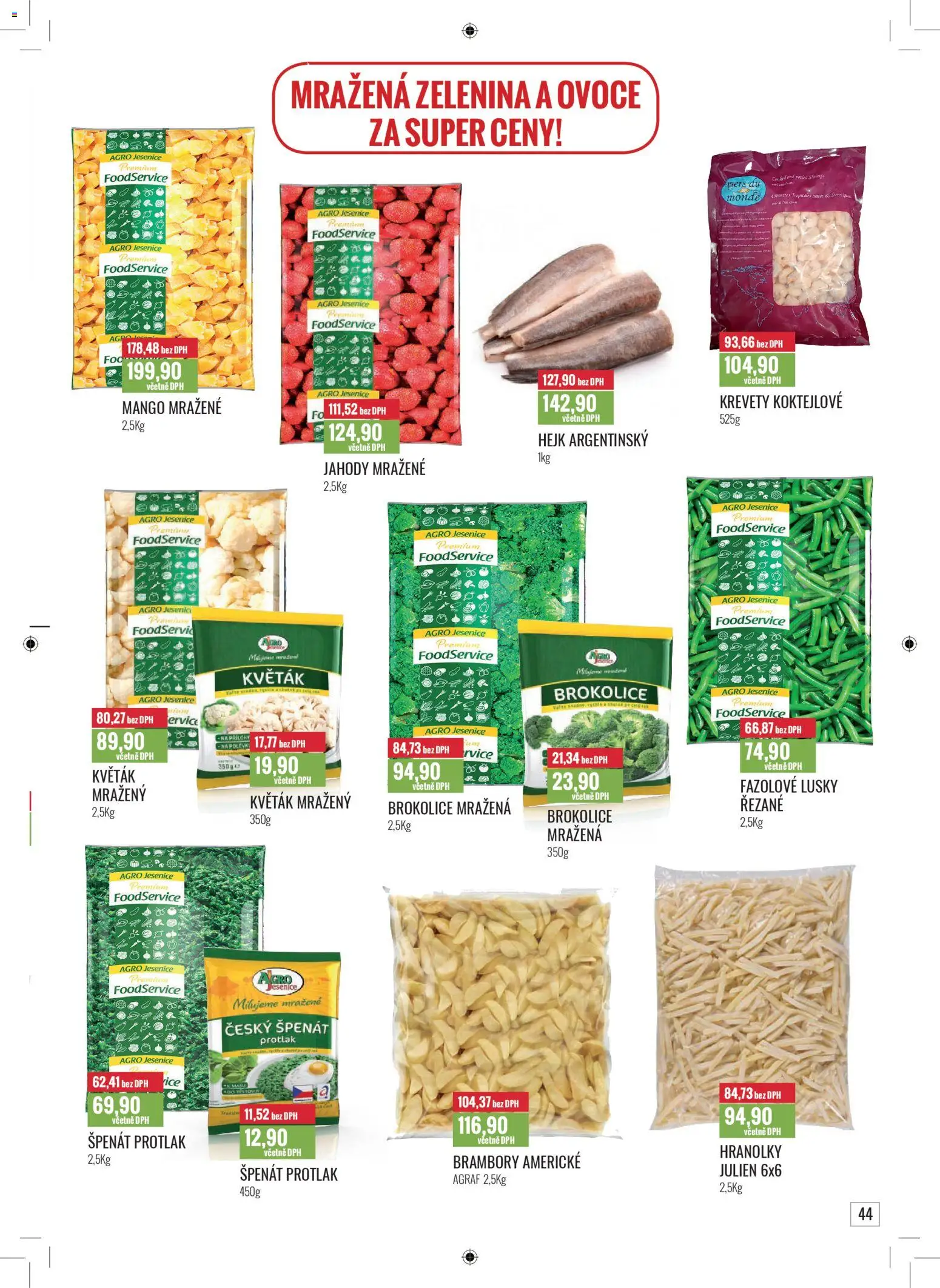 Ratio leták od 01.11.2025 | Strana: 45 | Produkty: Fazolové lusky, Květák, Jahody, Brokolice