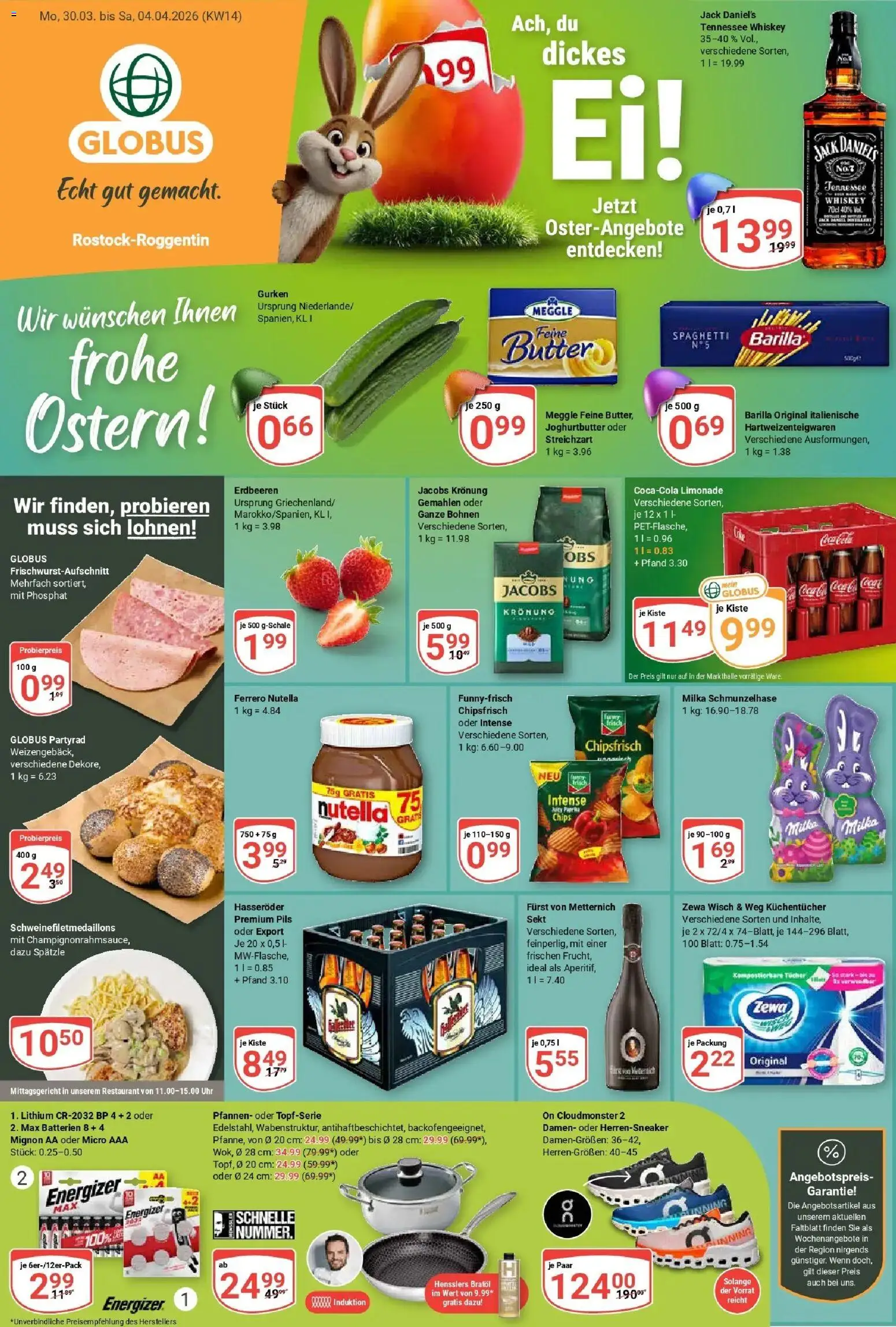 Globus prospekt Rostock	 – gültig ab 29.03.2026 | Seite: 7 | Produkte: Furst von metternich, Milka, Hasseröder, Erdbeeren