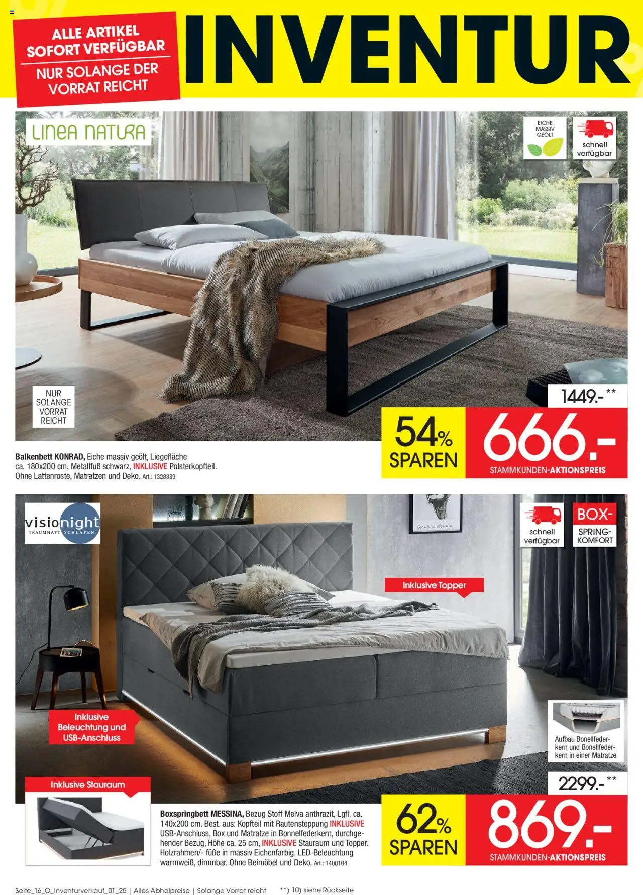 Zurbrüggen Inventurverkauf - gültig ab dem 04.08.2025 | Seite: 18 | Produkte: Matratze, Boxspringbett, Topper, Box