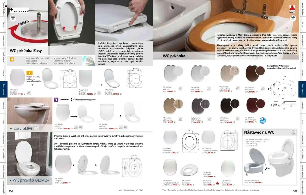 Siko koupelny katalog Koupelny 2025/2026 od 14.10.2025 | Strana: 176 | Produkty: Fólie, Wc, Desky, Prkénko