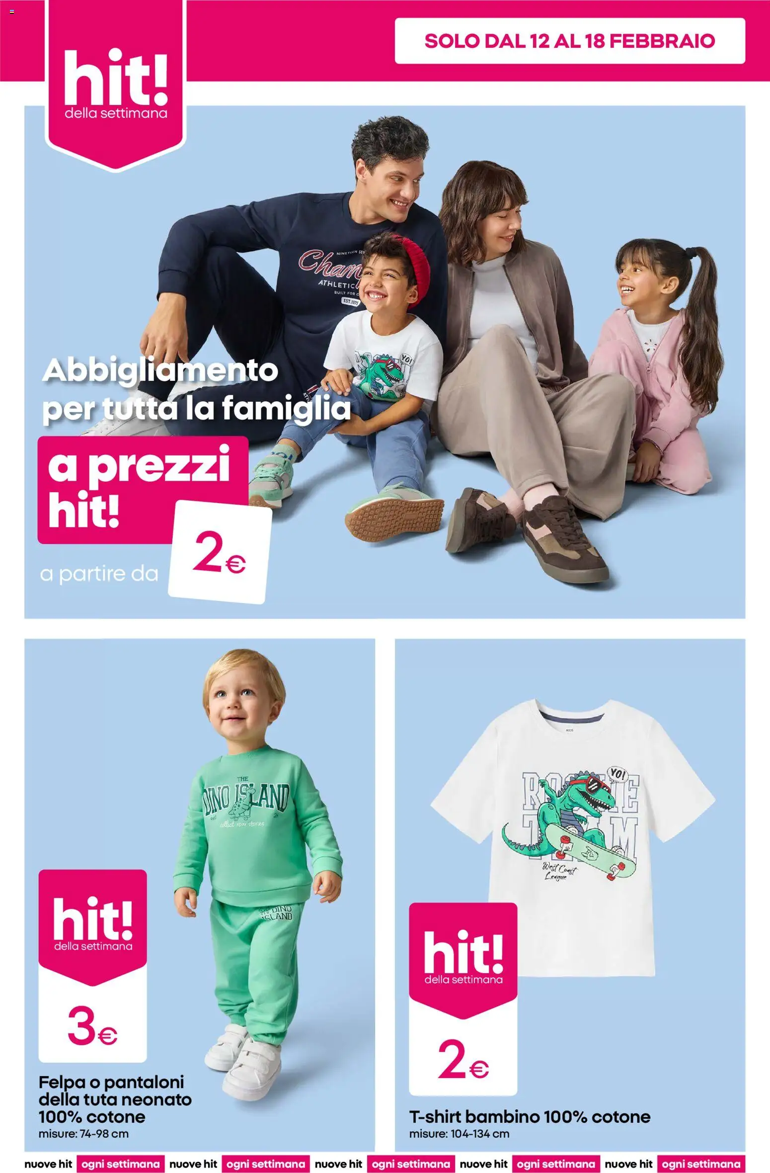 Volantino Pepco del 12.02.2026 | Pagina: 2 | Prodotti: Felpa, Pantaloni