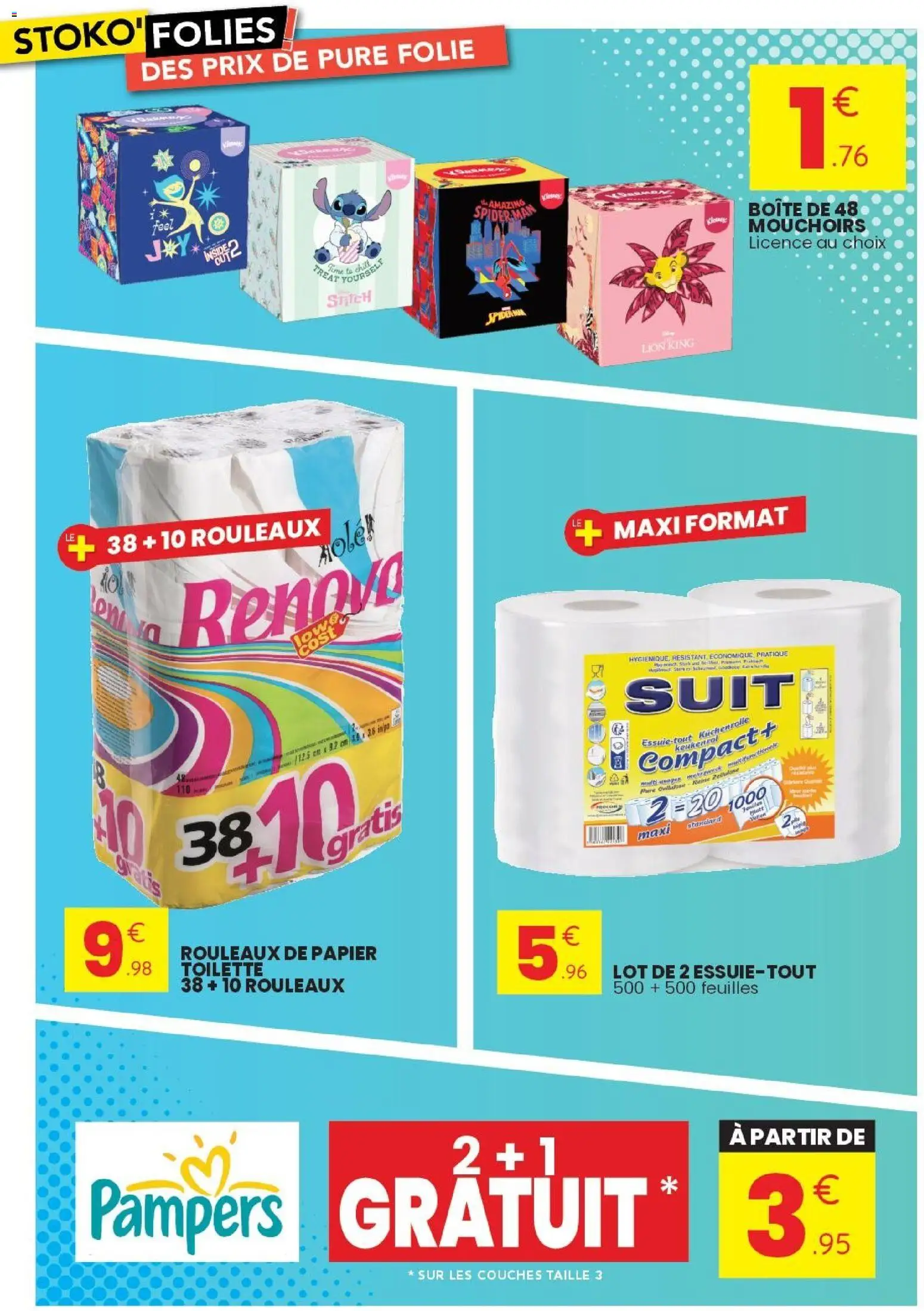 {H1} | Page: 12 | Produits: Couches, Pampers, Papier toilette, Thé