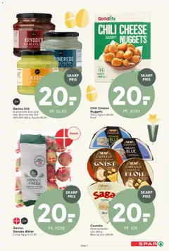 Spar - Tilbudsavis uge 13 gyldig fra 20.03.2026 | Side: 7 | Produkter: Ost, Cheddar, Nuggets, Søm