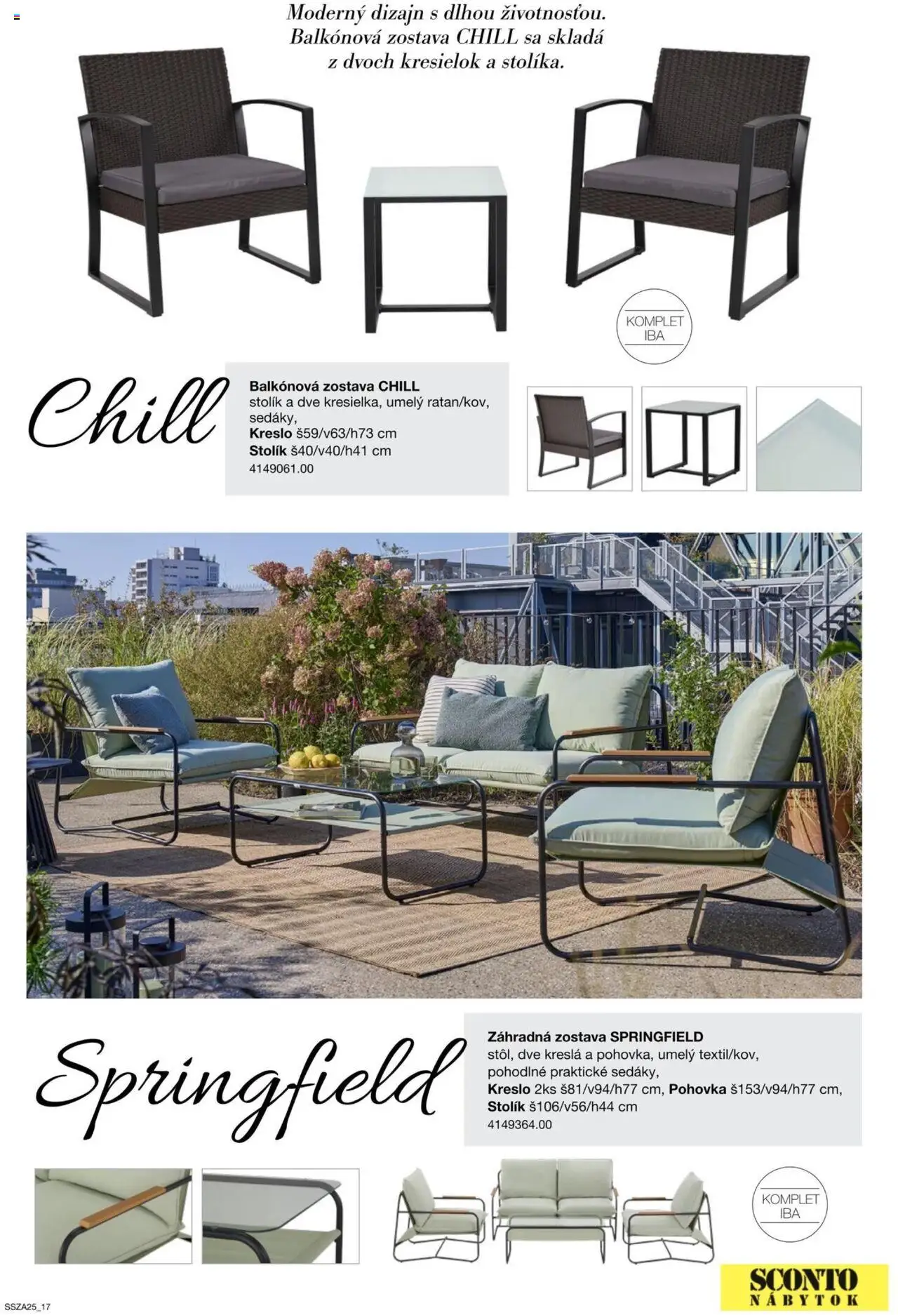 Nové Sconto nábytok akcie – leták je platný od 21.02.2025 | Strana: 17 | Produkty: Nábytok, Kreslá, Pohovka
