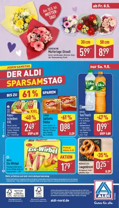 Aldi Prospekt 	 ab 04.05.2026 gültig | Seite: 32 | Produkte: Käse, Äpfel, Pfirsich, Volvic