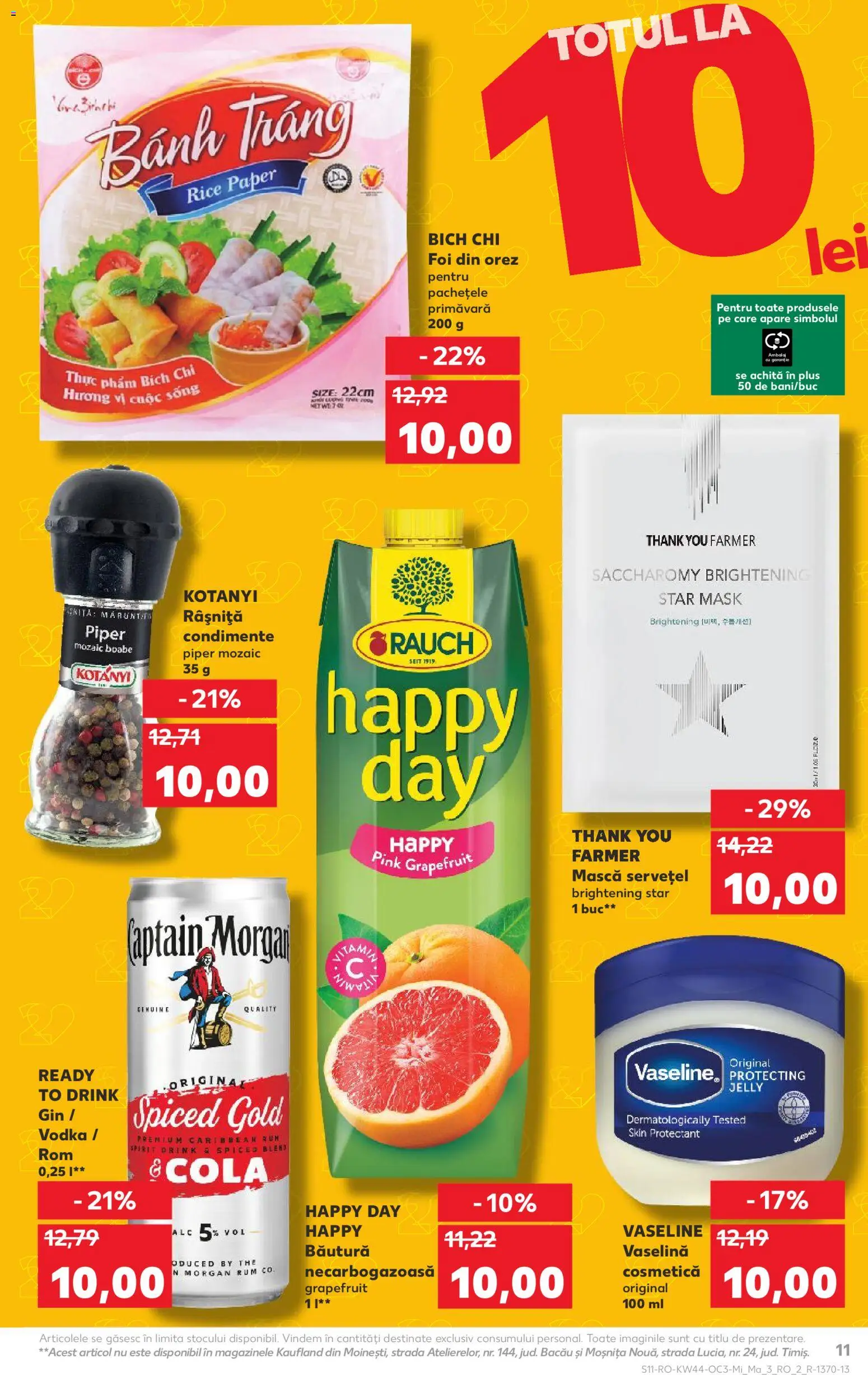 Noul catalog Kaufland – valabil de la 29.10.2025 | Pagină: 11 | Produse: Amerikan servis, Gin, Vodka, Condimente