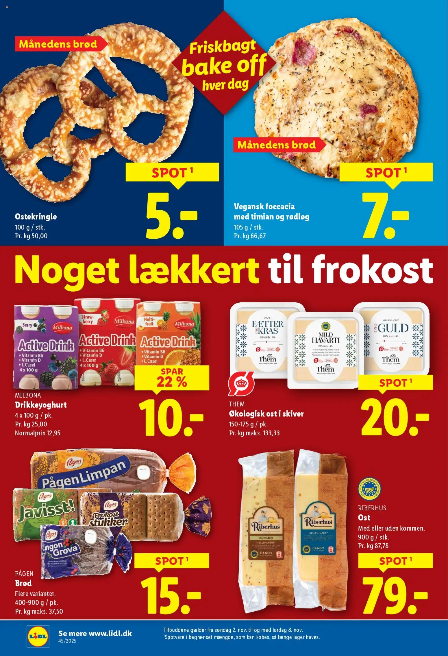 Lidl tilbudsavis – gyldig fra 02.11.2025 | Side: 5 | Produkter: Brød, Drikkeyoghurt, Søm, Timian