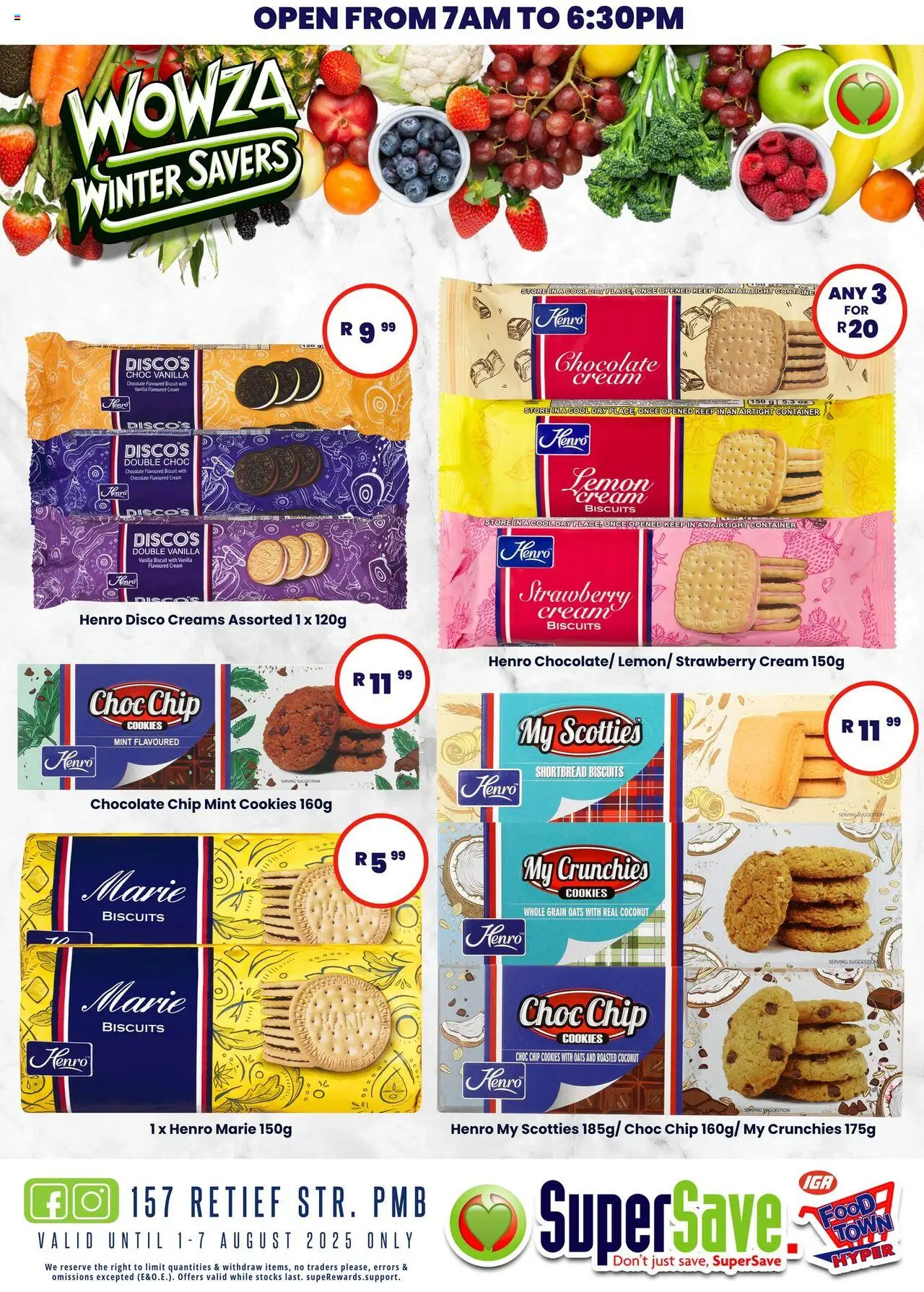 Super Save Specials │ valid from 01.08.2025 | Page: 43 | Products: Biscuits, Chocolate, Cream, Cookies