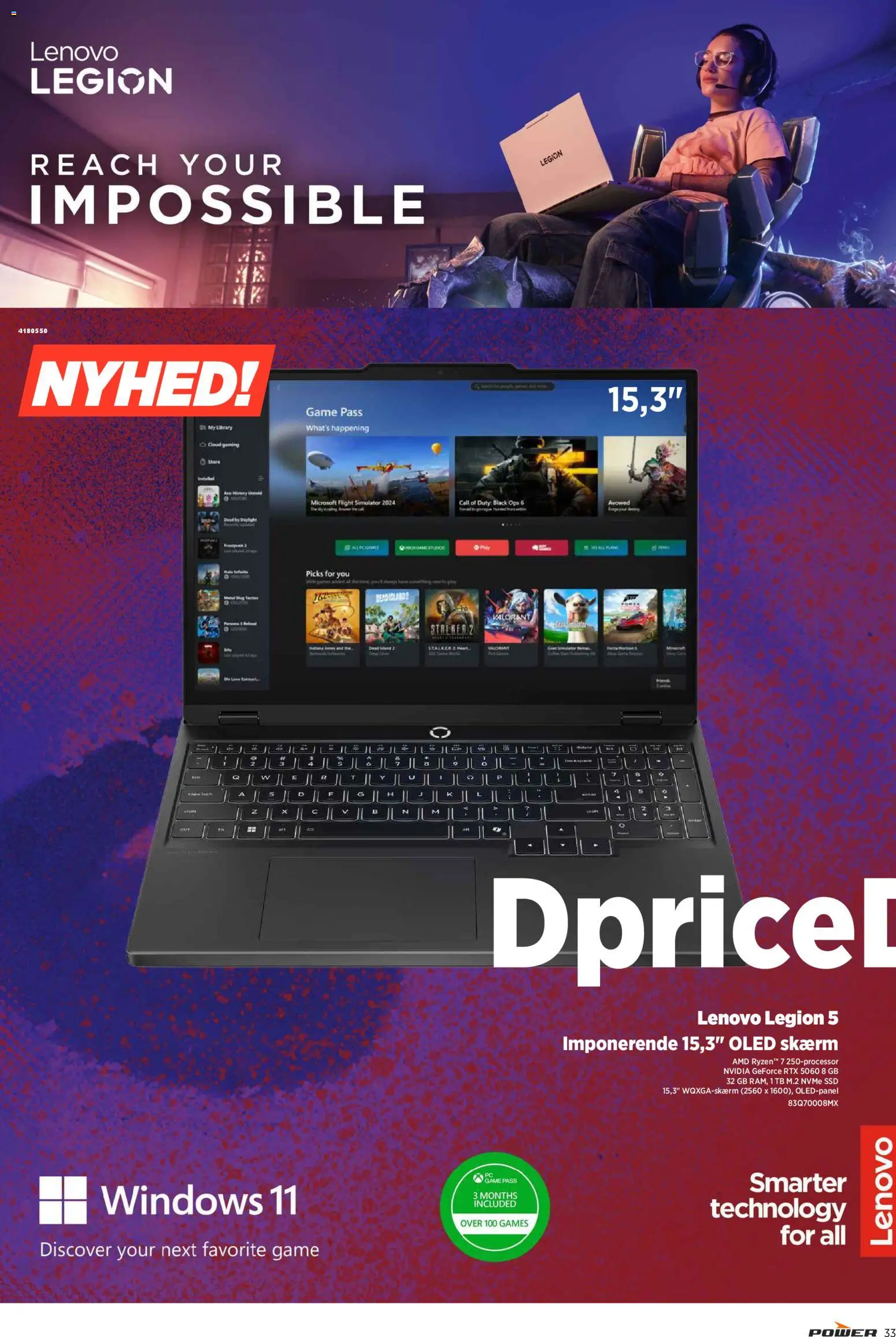 Power tilbudsavis – gyldig fra 13.02.2026 | Side: 33 | Produkter: Skærm, Is, SSD