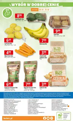 Pogląd oferty "E.Leclerc Gazetka" - ważna od 28.10.2025 | Strona: 12 | Produkty: Kapusta, Ogórki, Awokado, Ziemniaki