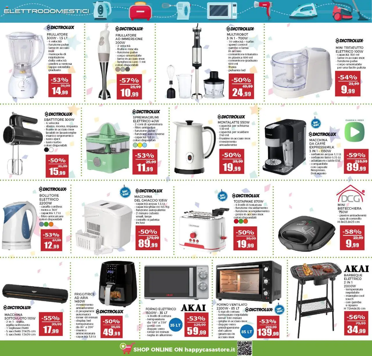 Volantino Happy Casa del 04.06.2025 | Pagina: 37 | Prodotti: Tritatutto, Anticalcare, Spremiagrumi, Friggitrice