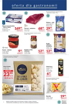 Pogląd oferty "Makro Gazetka - Oferta dla gastronomii" - ważna od 27.12.2025 | Strona: 4 | Produkty: Krążki cebulowe, Tuńczyk, Kalmary, Pita