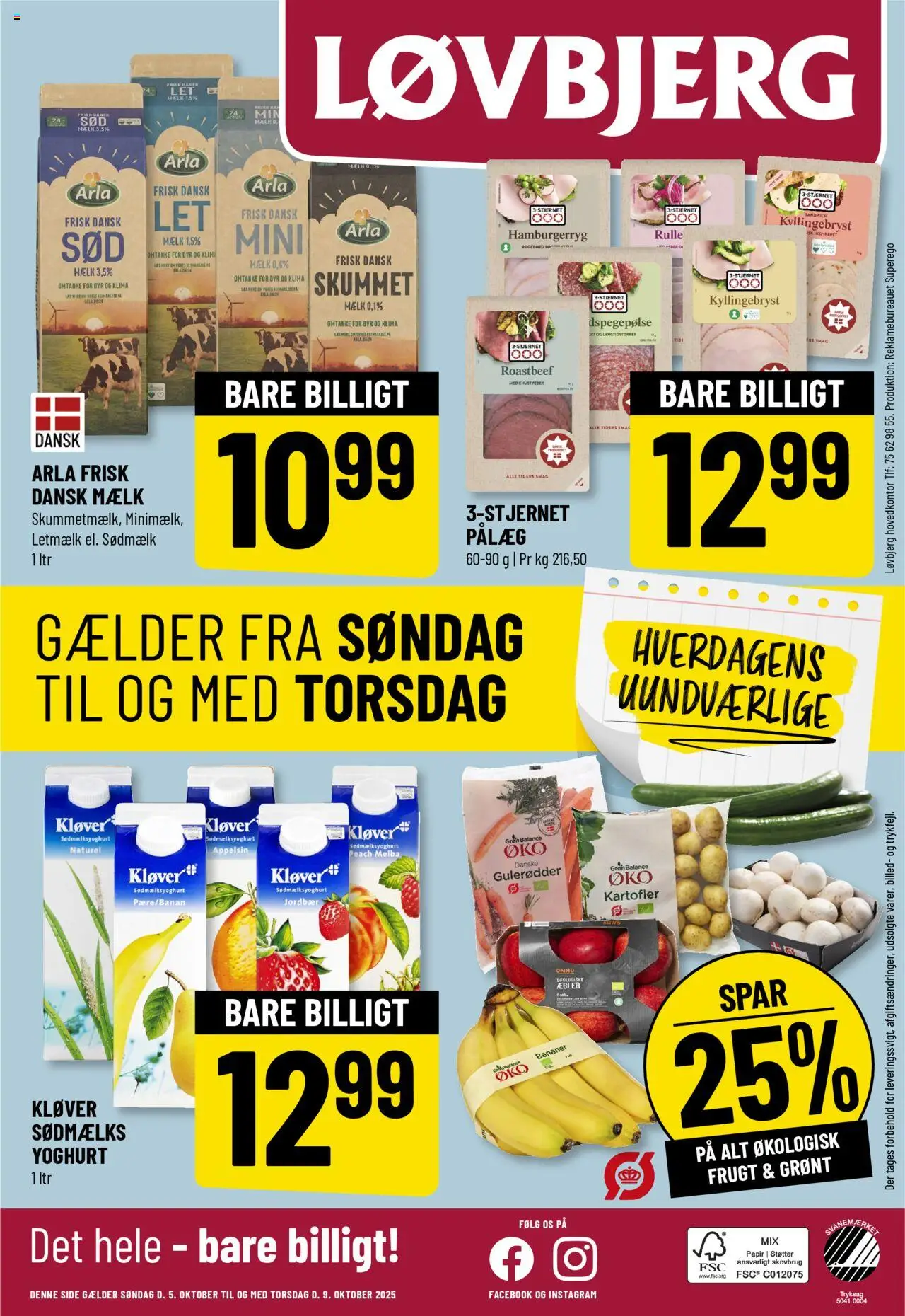 Løvbjerg tilbudsavis – gyldig fra 03.10.2025 | Side: 35 | Produkter: Mælk, Gulerødder, Kartofler, Pålæg